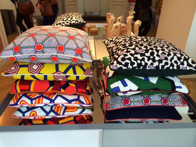 Fun throw cushions at HAY.