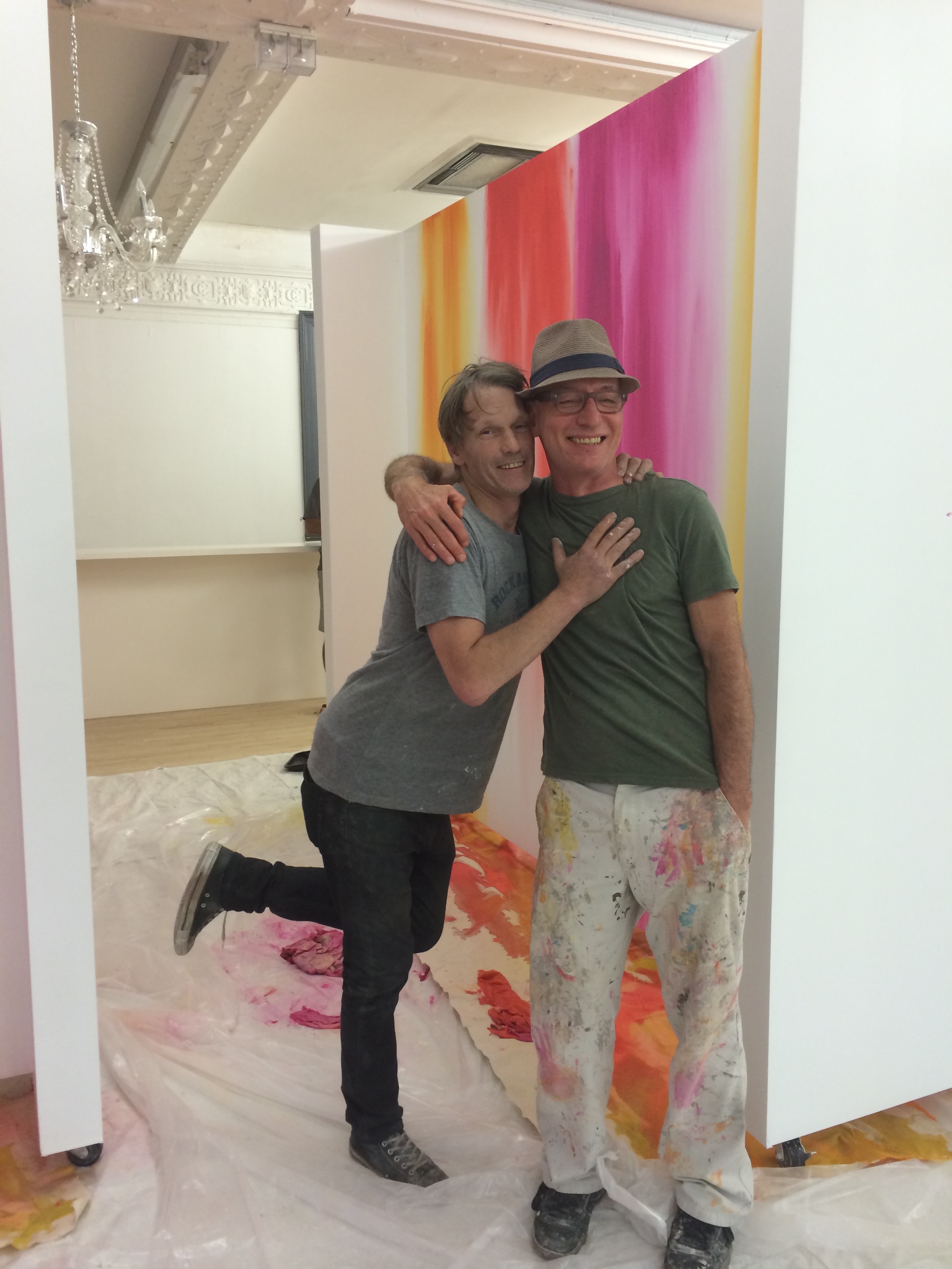 Robert Sangster and Jeff Crews on the job site Photo by Quinn Tabbitt