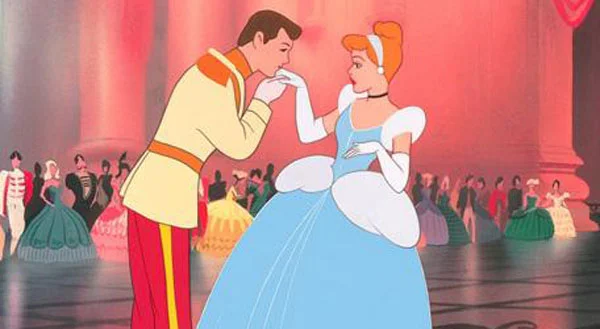 It really does have full length ball gowns, white gloves, pearls and many Prince Charmings with coat tails.