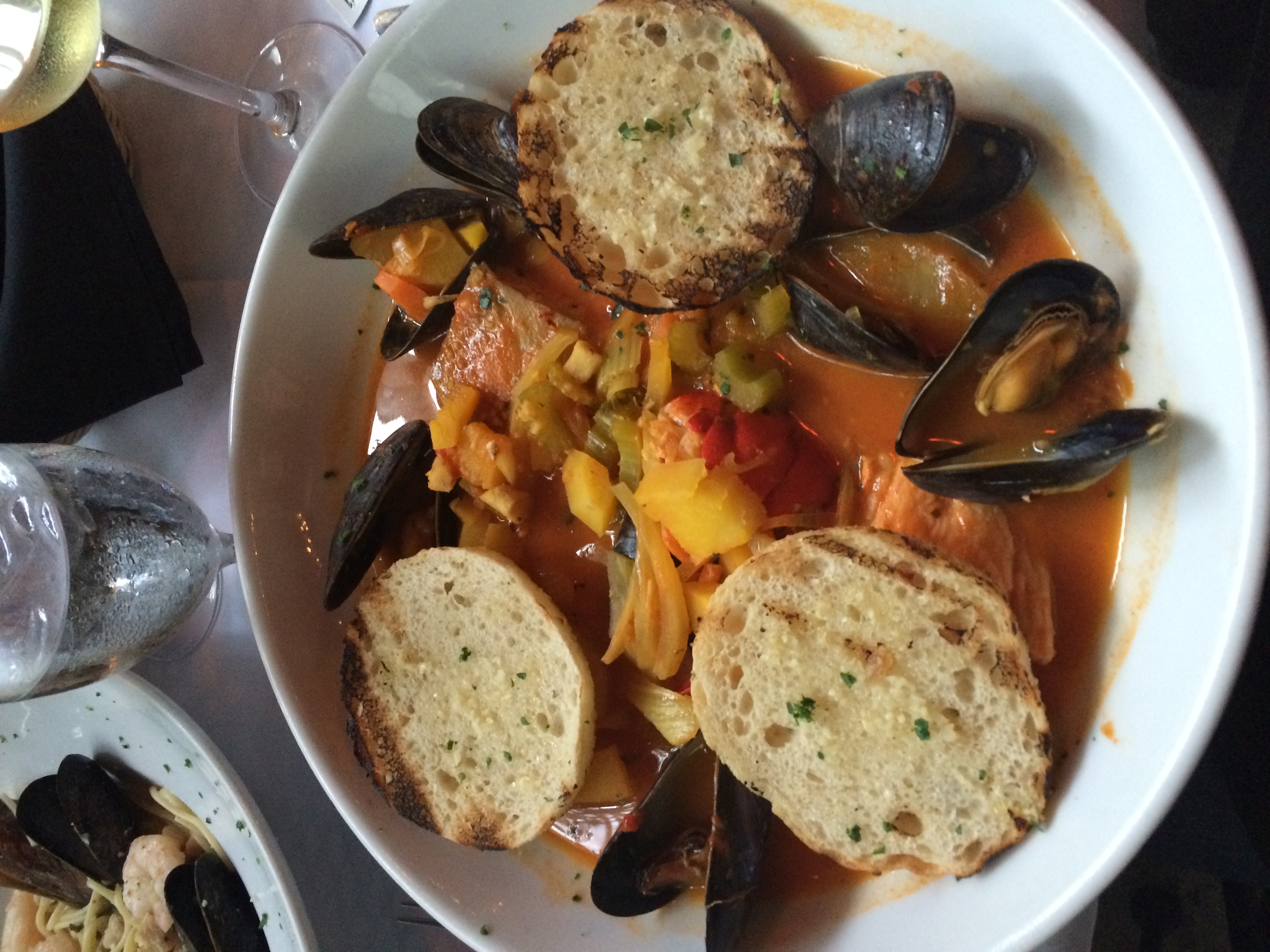 It was just the right amount of spicy, with lobster, salmon and shrimp!