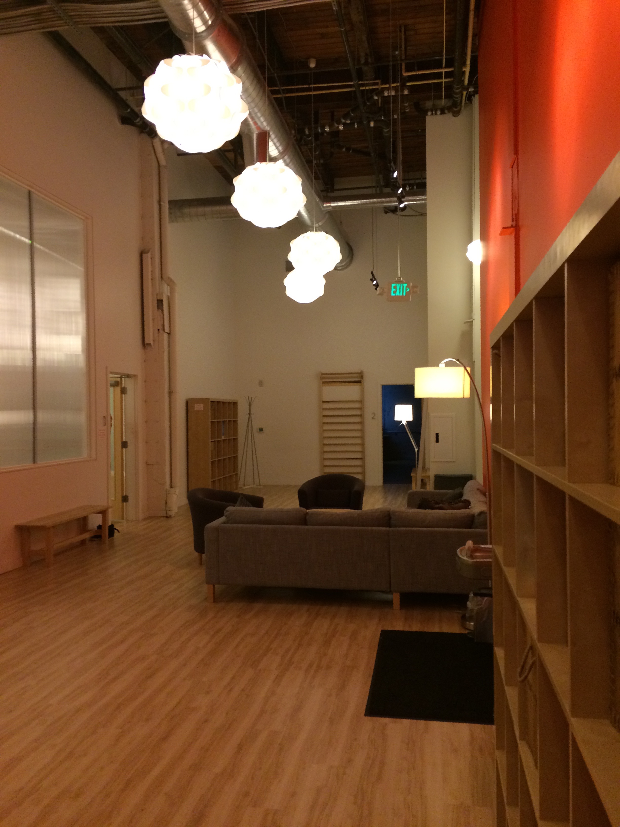 Entry way to studio