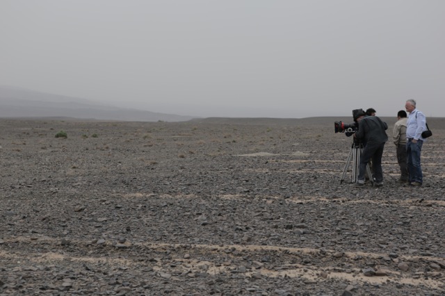  Crew filming in XinJiang Province, far west China's wine frontier 