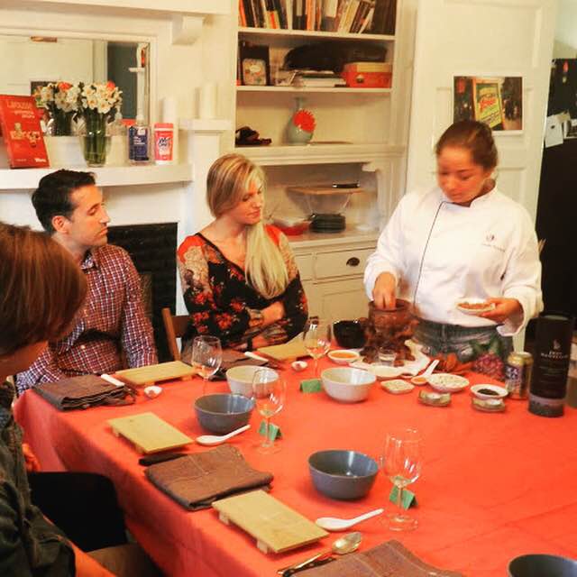 Fiorella teaching us all about peruvian cuisine