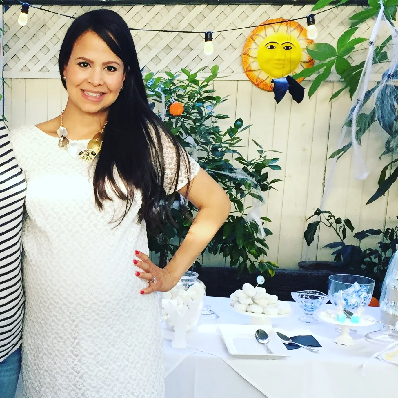 Aqui estoy disfrutando de mi Baby Shower