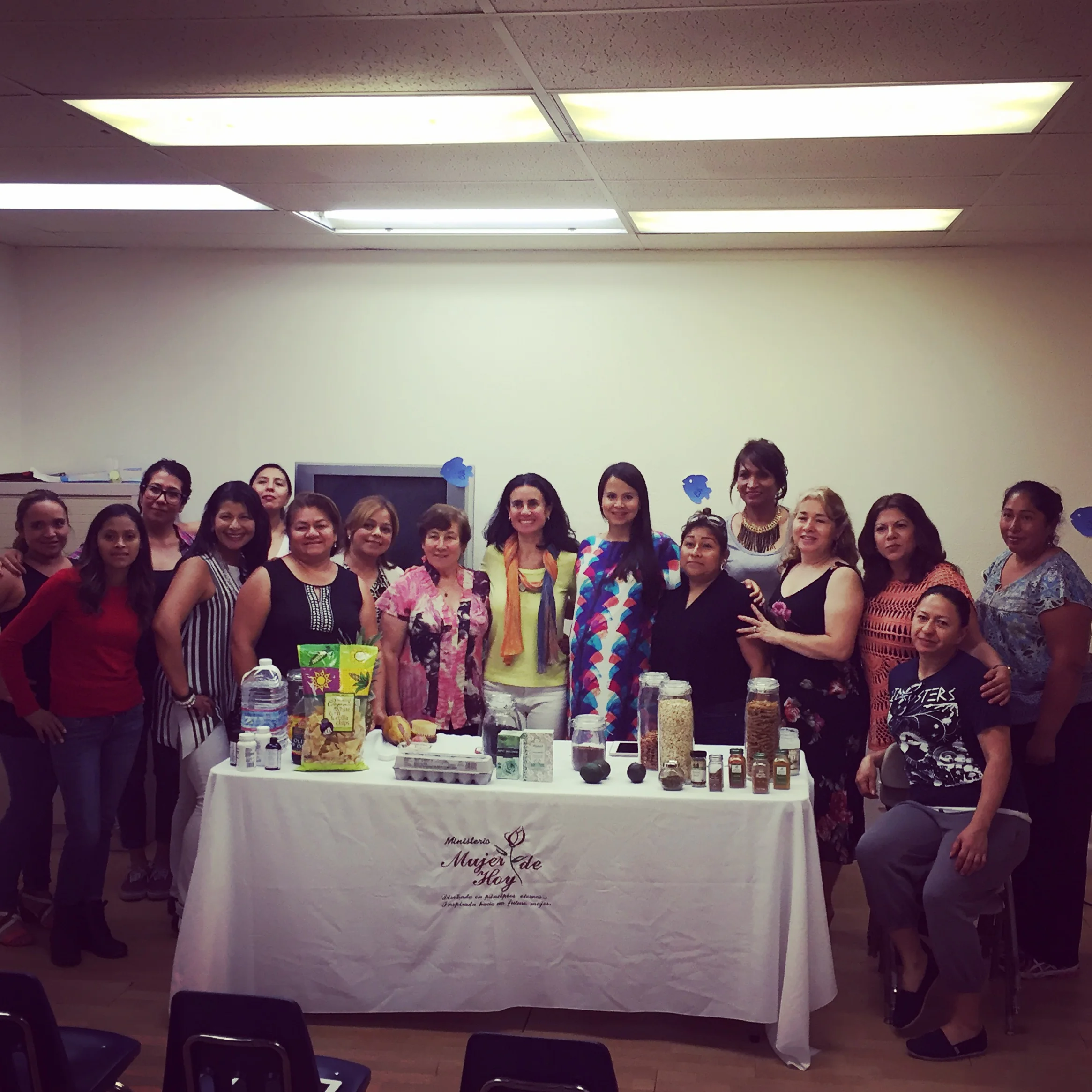 En el taller con las increíbles participantes.