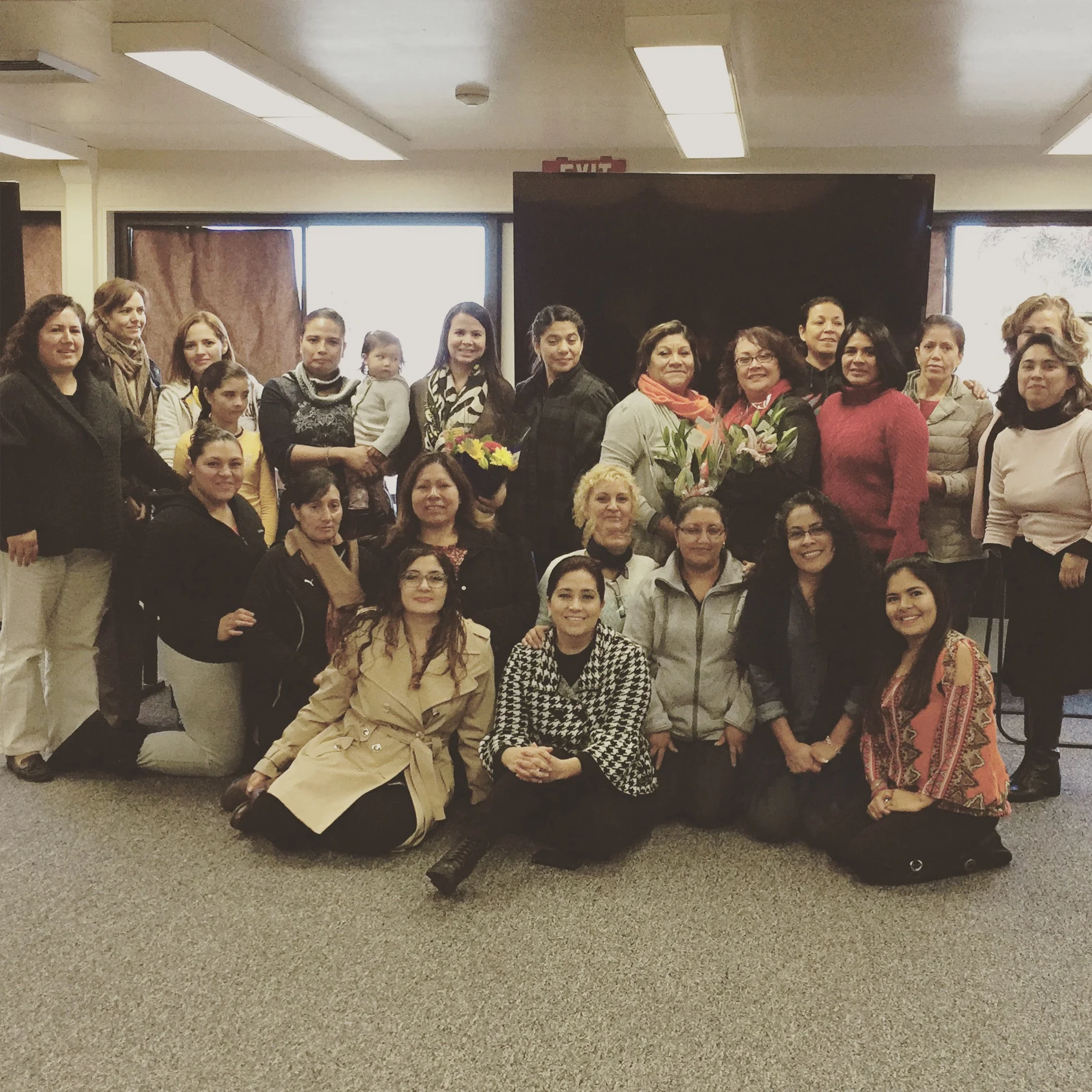 Recientemente, terminando un taller maravilloso con mujeres increiblemente poderosas