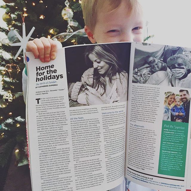 Aw... this guy's birth story was featured in Pregnancy and Newborn magazine - the November 2017 issue! My friend told me she saw us in a magazine and I was so confused... baby brain has taken over because I forgot they reached out to me and asked if 