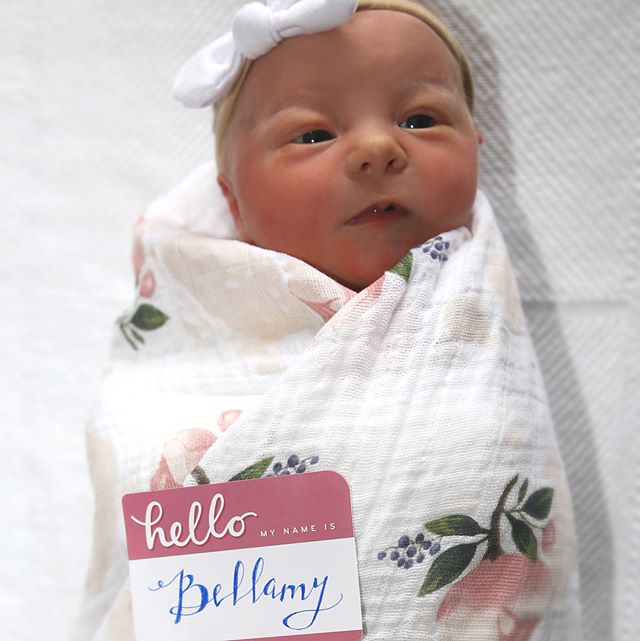 Welcome to the world
💖 Bellamy Mercy Zuperku 💖
We are already head over heels in love with you!
Born on 3.3.18
(pronounced: Bell &bull; uh &bull; mee)

#bellamymercy