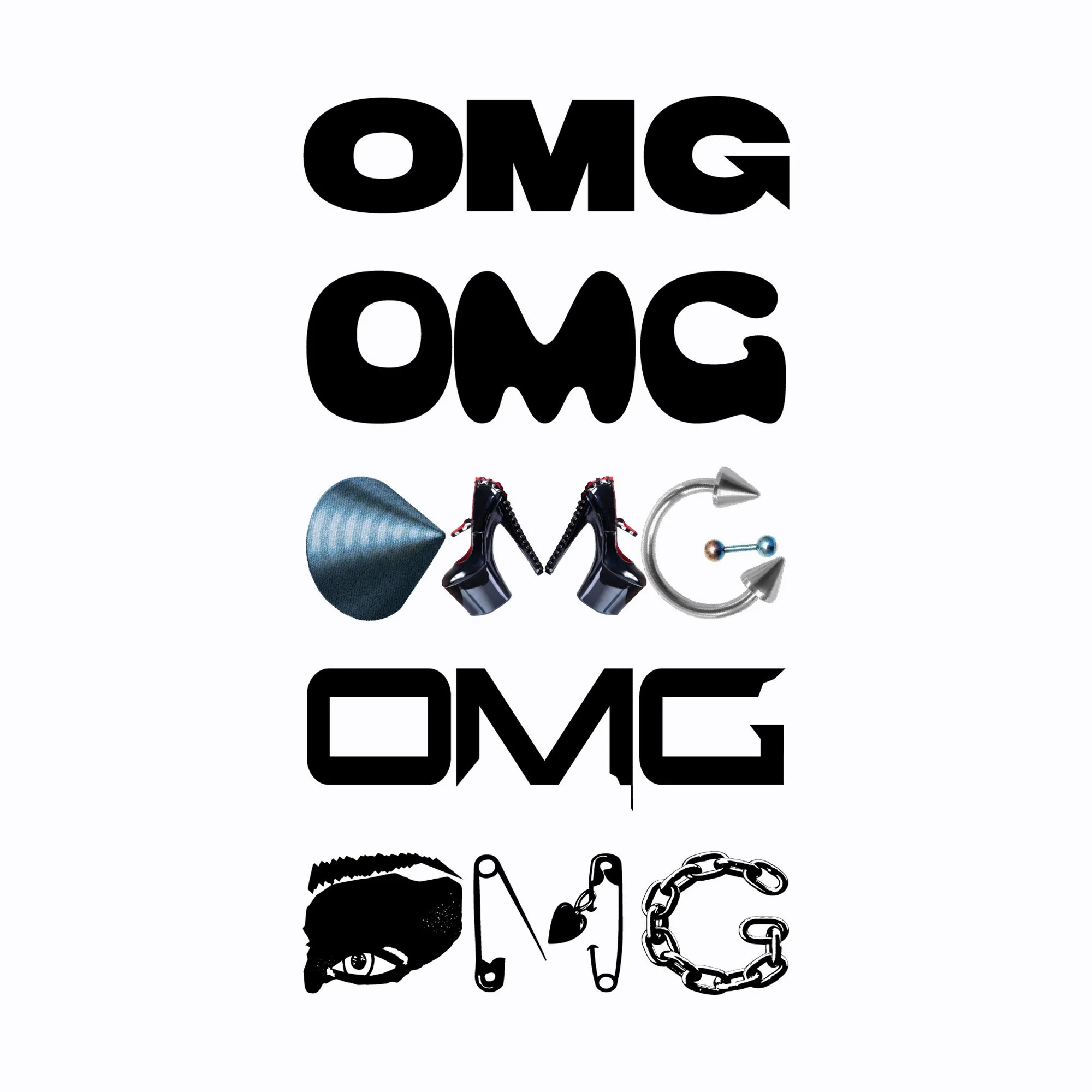  Sample of sketches for the OMG portion of the “Chaos” logo 