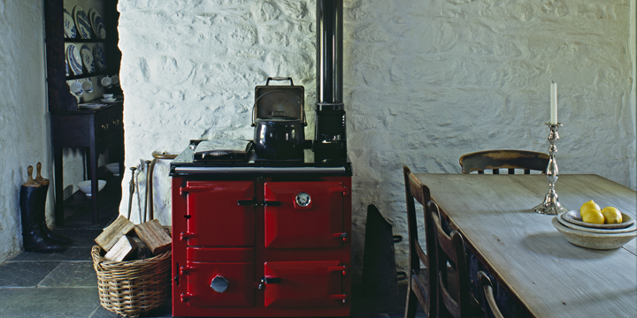 A peaceful room with more Welsh antiques and doorway leading to the new kitchen.