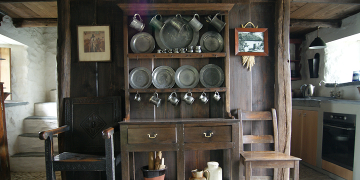 A small kitchen with basic amenities