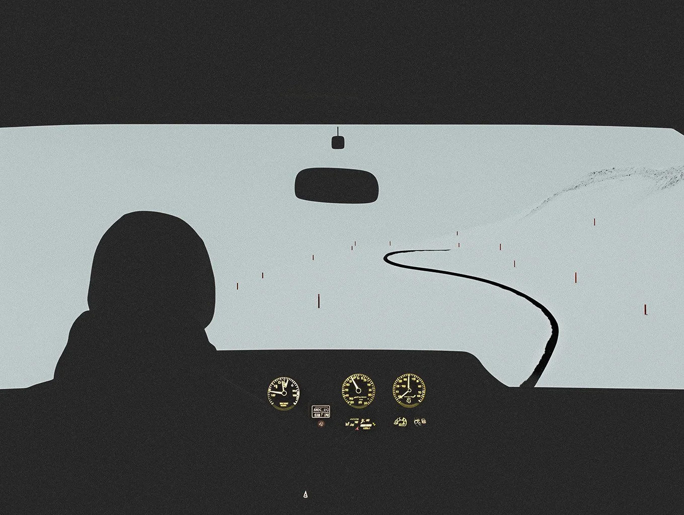 silhouetted driver in car driving through snow 1.jpg