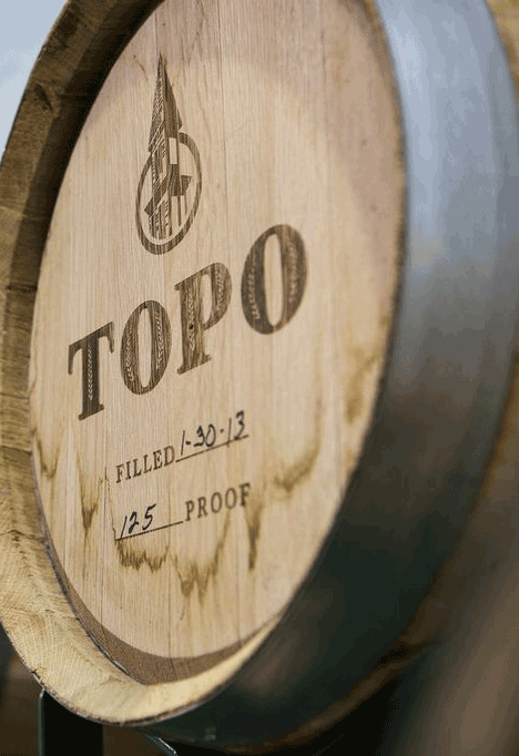 Look for TOPO Organic Aged Whiskey in just a few months. We'll be busy throughout the summer bottling our aged whiskey for the first time. 