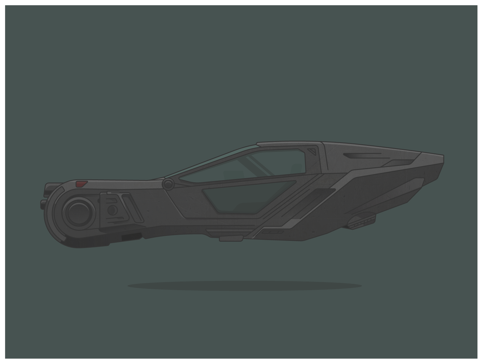 Police Spinner from Blade Runner 2049, directed by Denis Villeneuve.