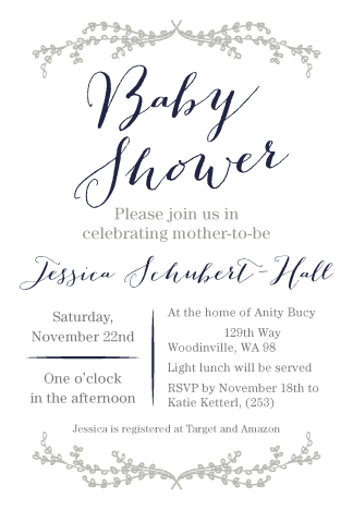 baby shower invite
