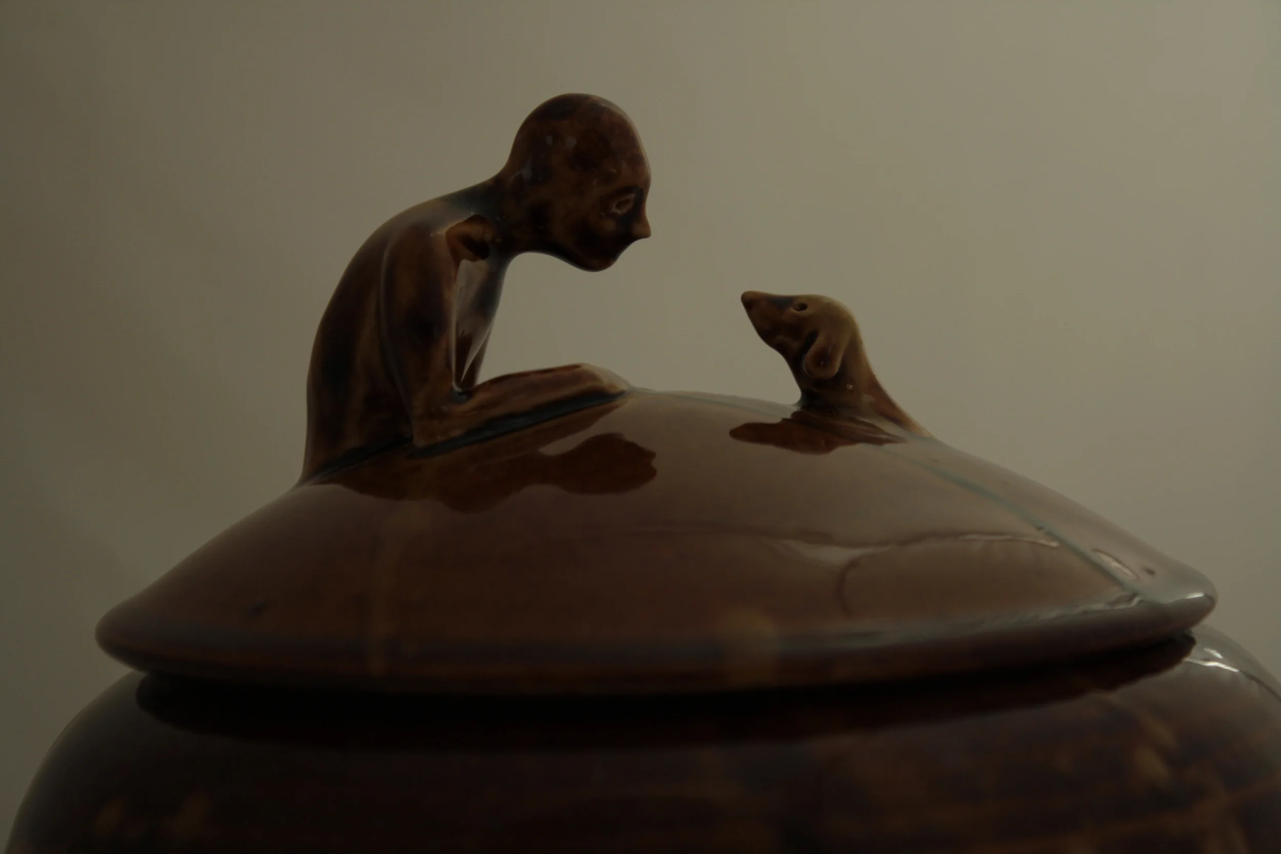 Man and Dog Ginger Jar 2013 (Detail).JPG