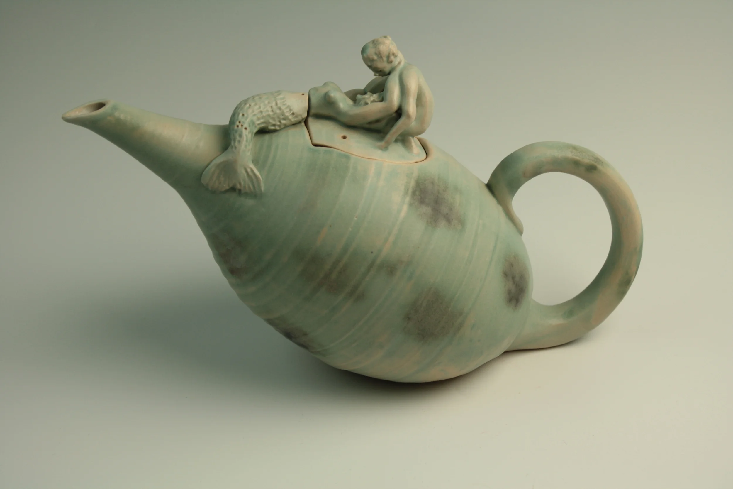 Holiday Romance (Green) Teapot