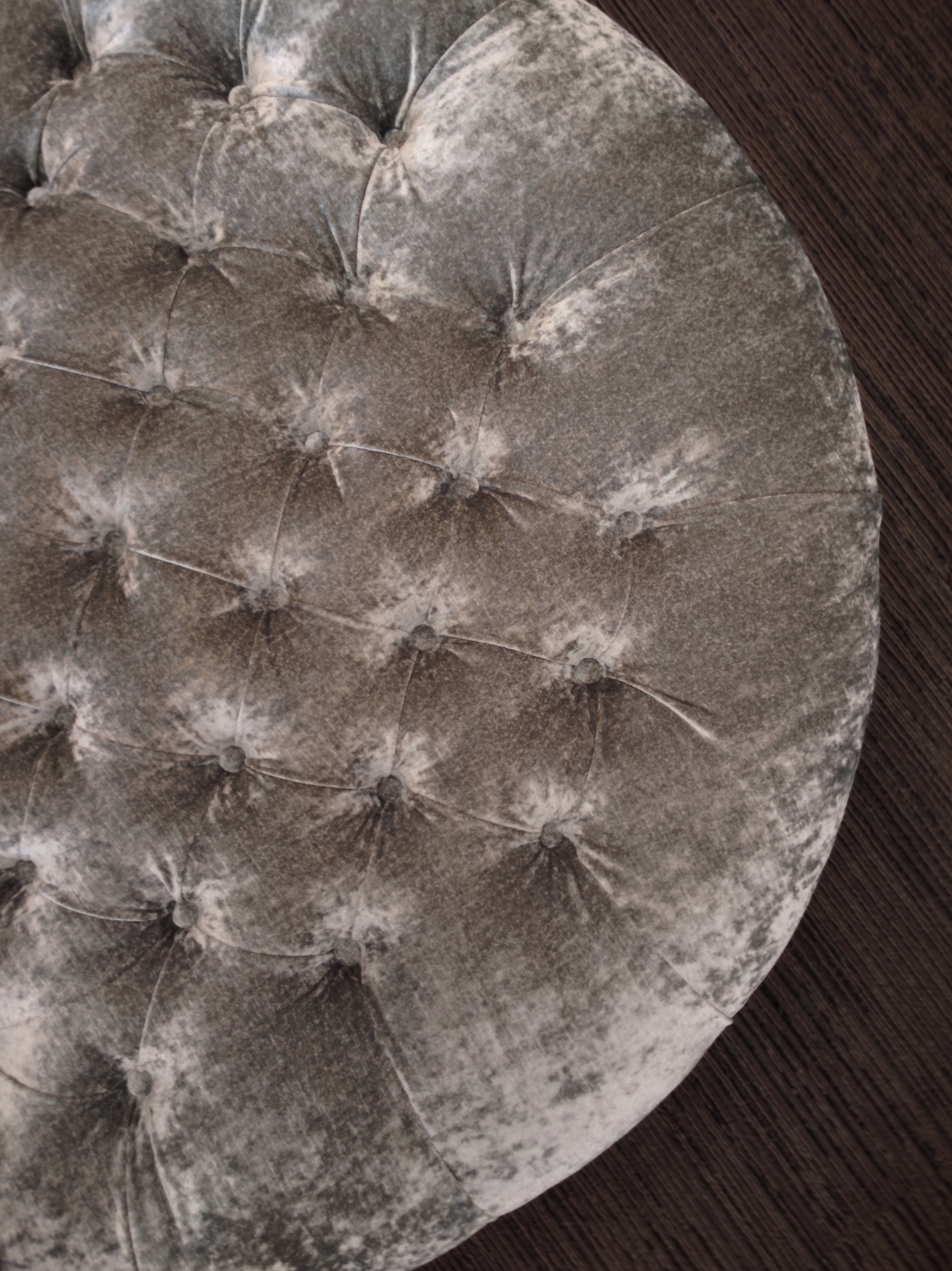 Tufted Ottoman Reupholster