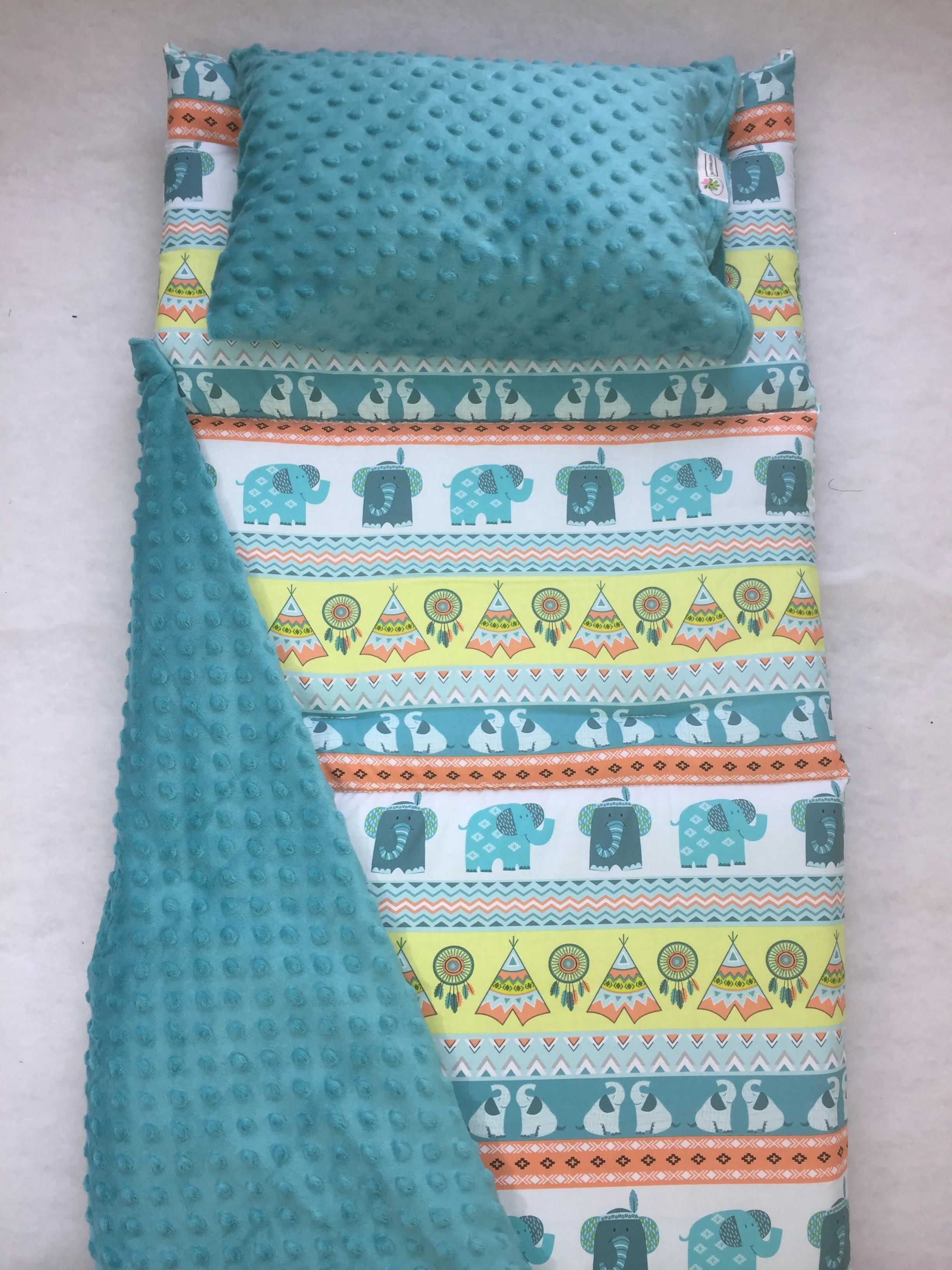 Boho Teal Nap Mat by Janiebee