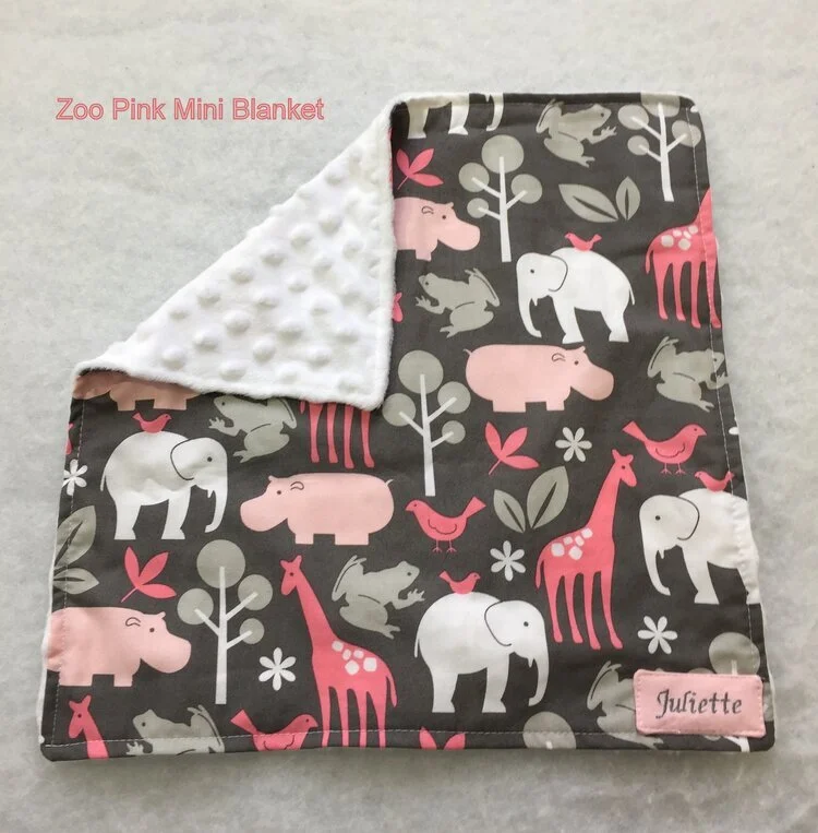 mini minky blanket