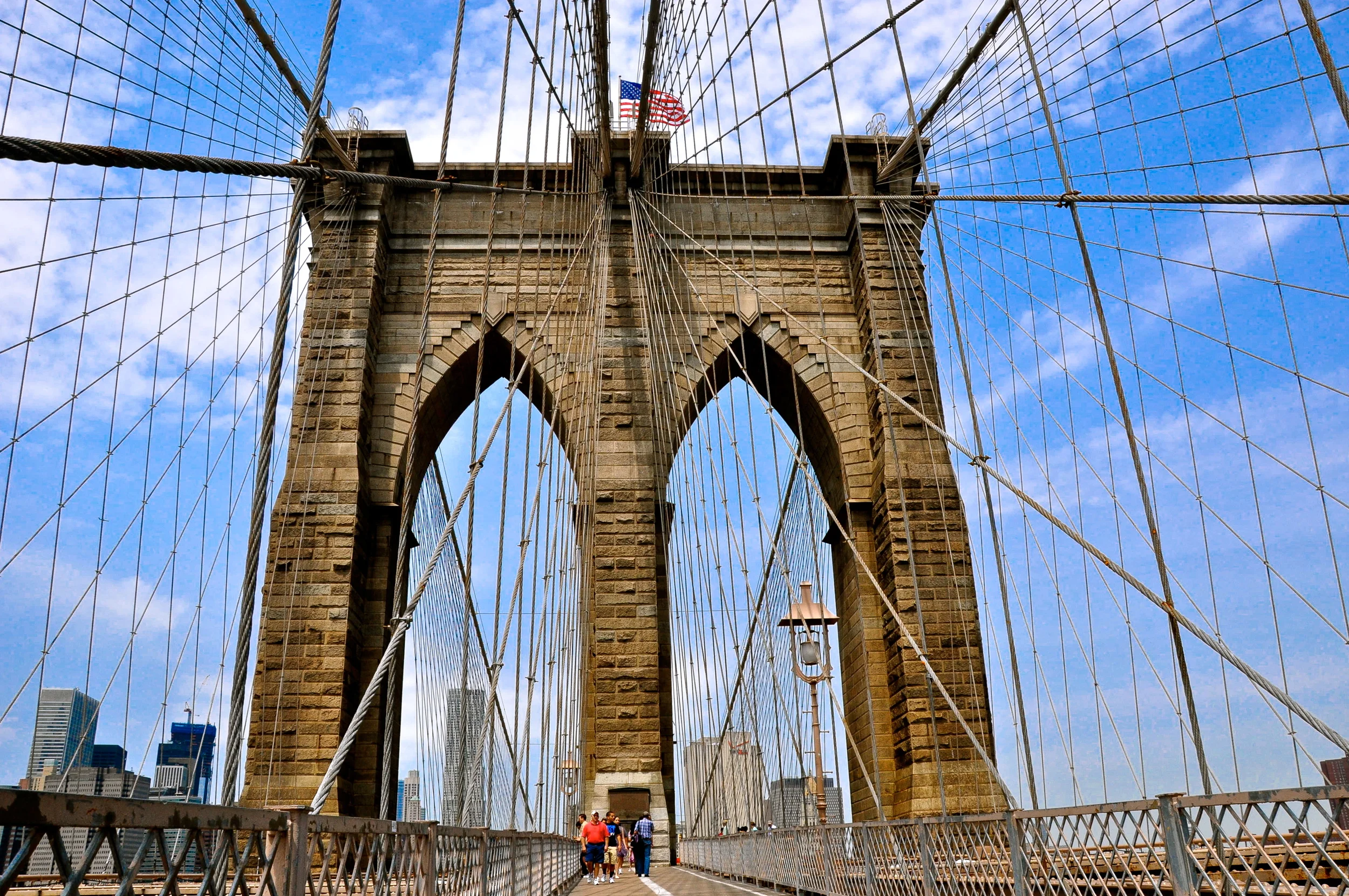 Get caught in the web of steel cables on the Brooklyn Bridge. (Photo © Joseph Kellard/kellardmedia.com)