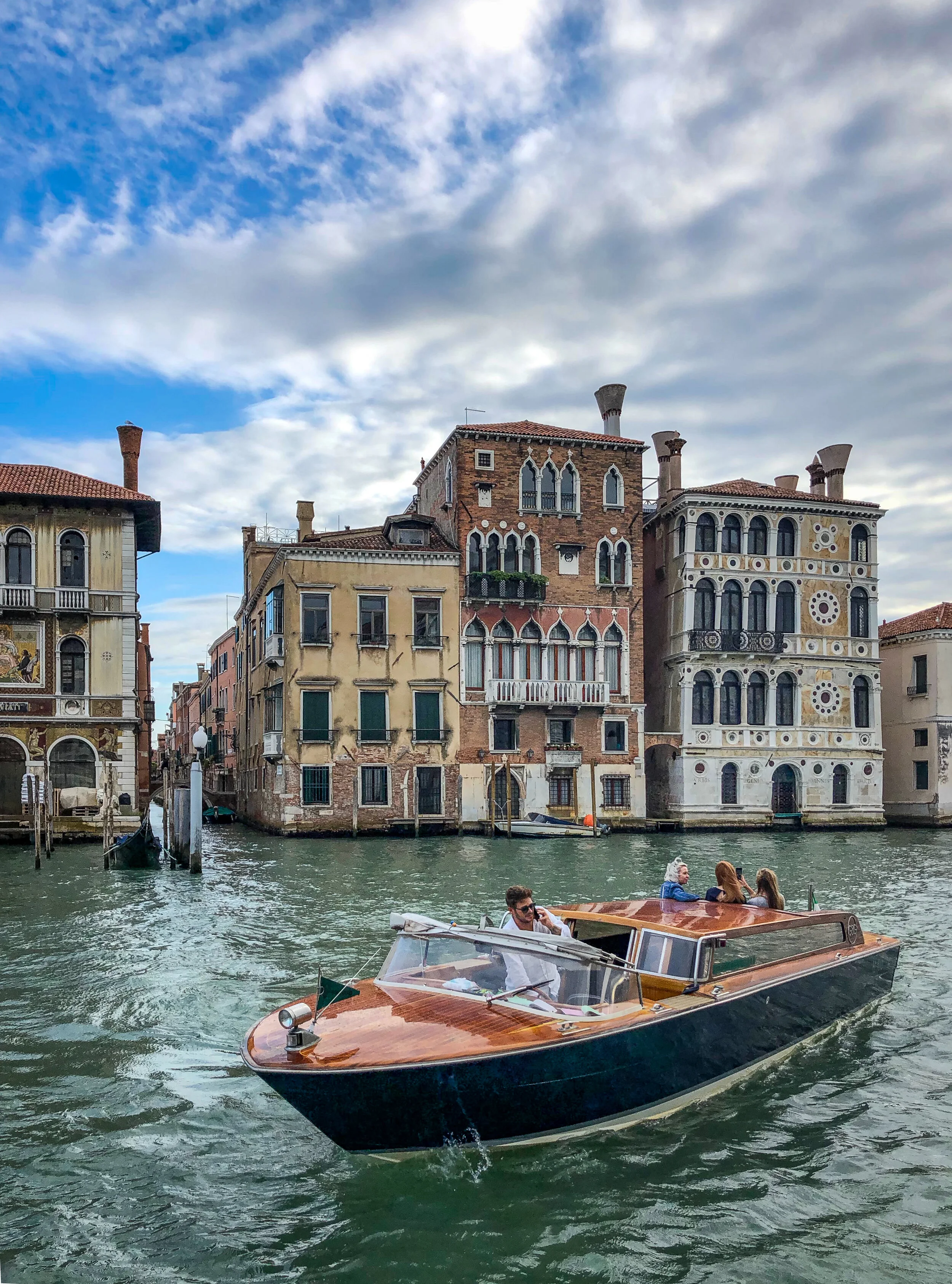  Boaters cruise the Grand Canal in Venice.  ************************************  (Photo: © Joseph Kellard/kellardmedia.com) 