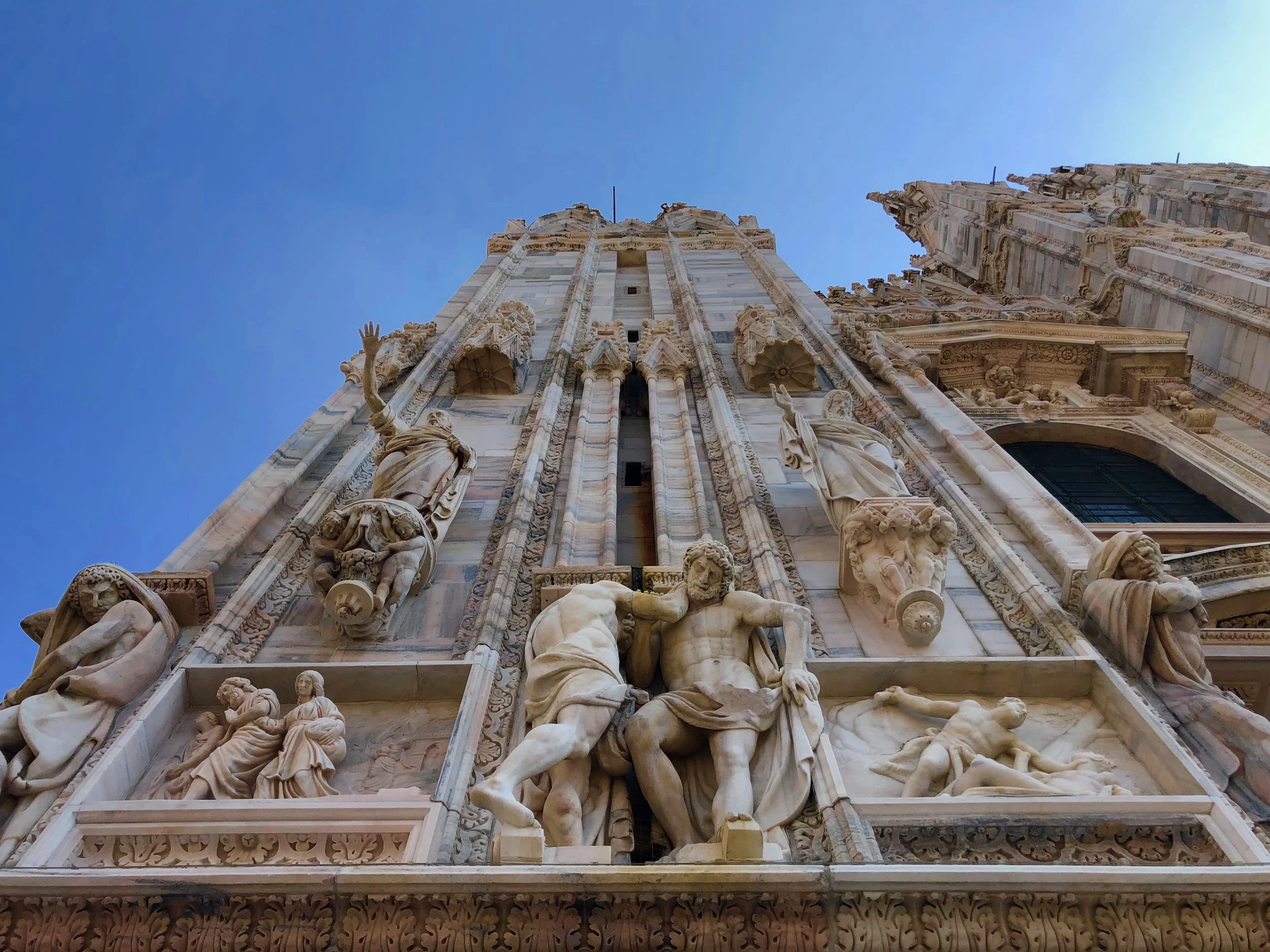 Facade detail at the Milan Cathedral.