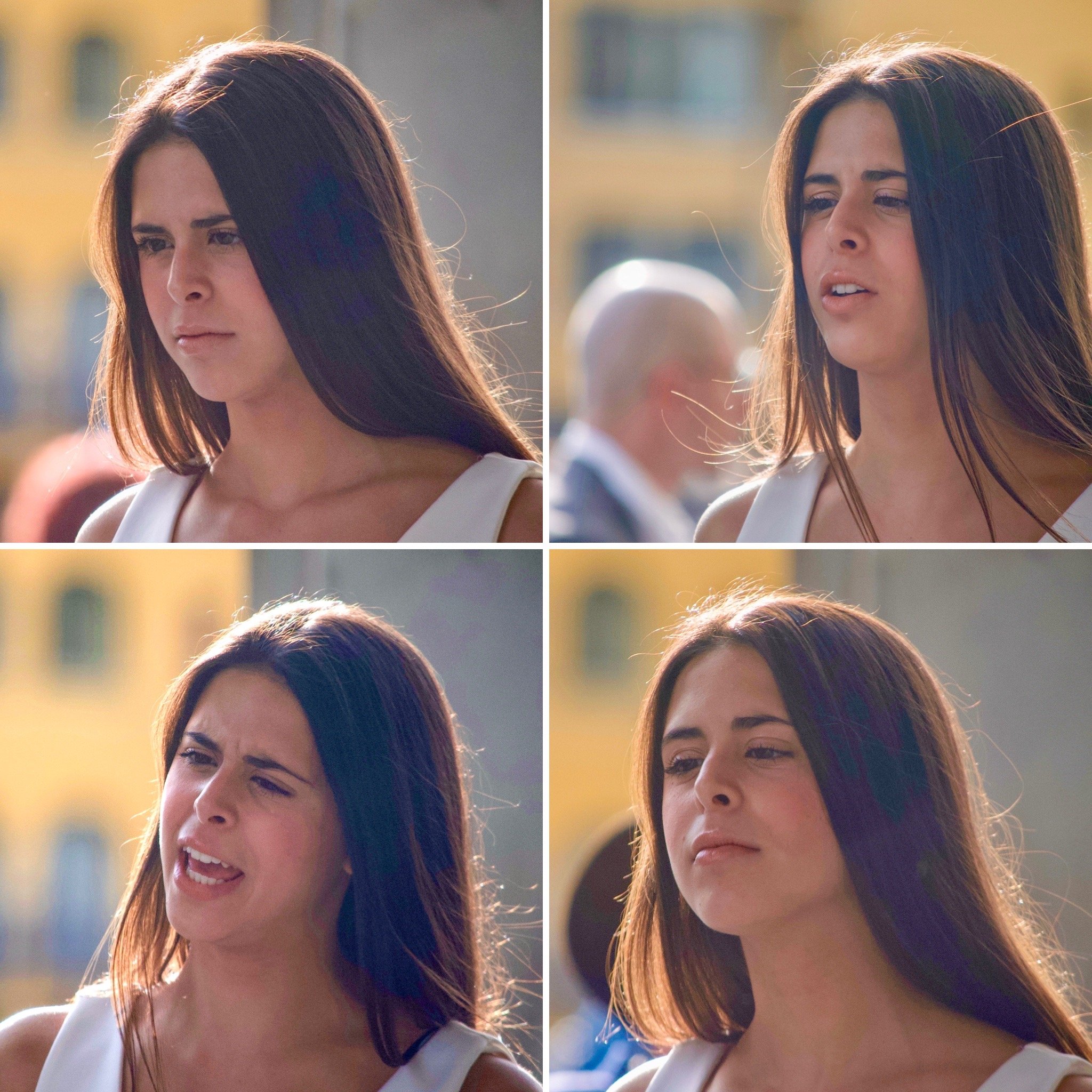  This young woman had quite the expressive face amid the crowd at a busy Florentine market.  (Photo: © Joseph Kellard/kellardmedia 