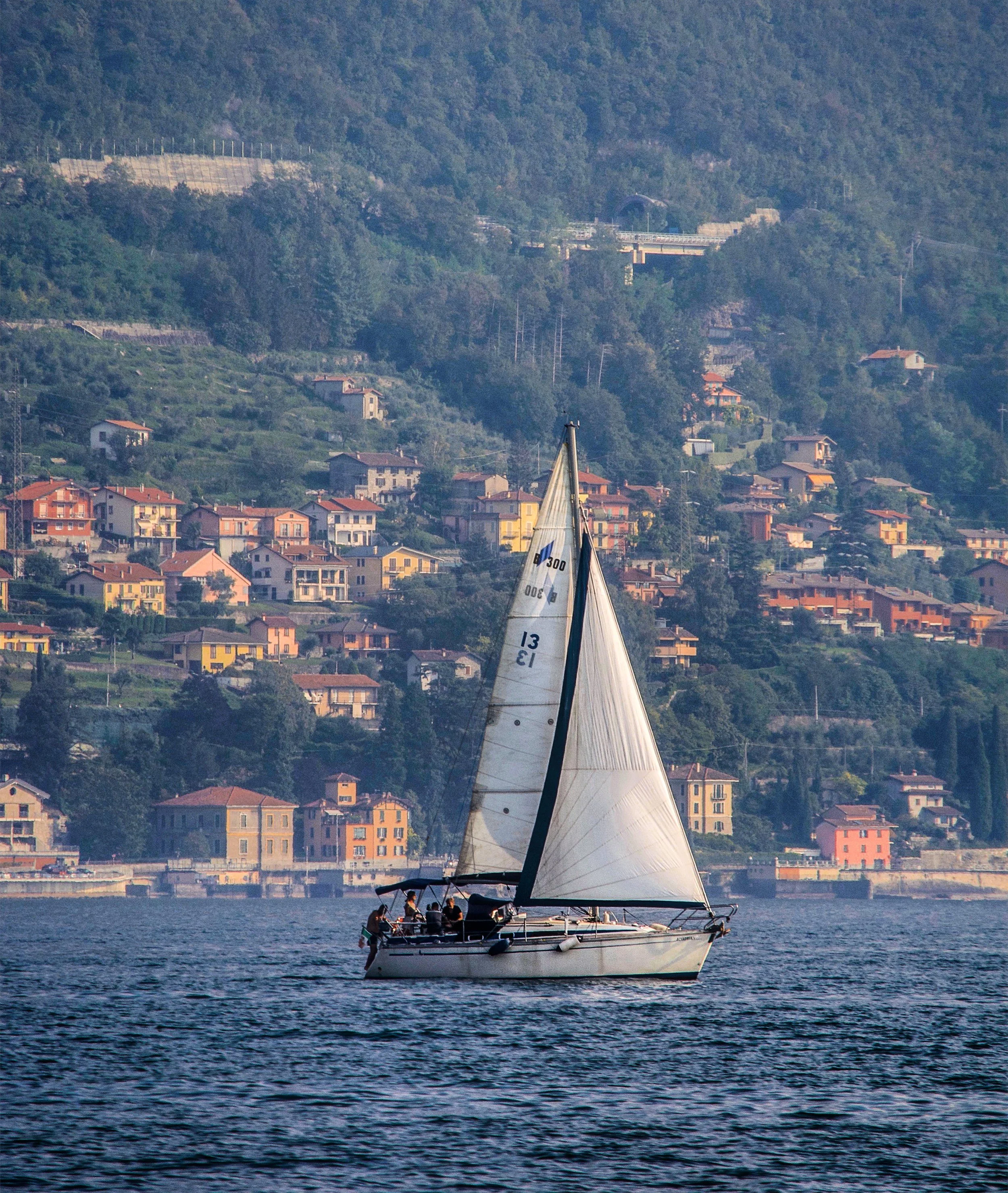   A boat sails on Lake Como in northern Italy.  (Photo: © Joseph Kellard/kellardmedia.com   