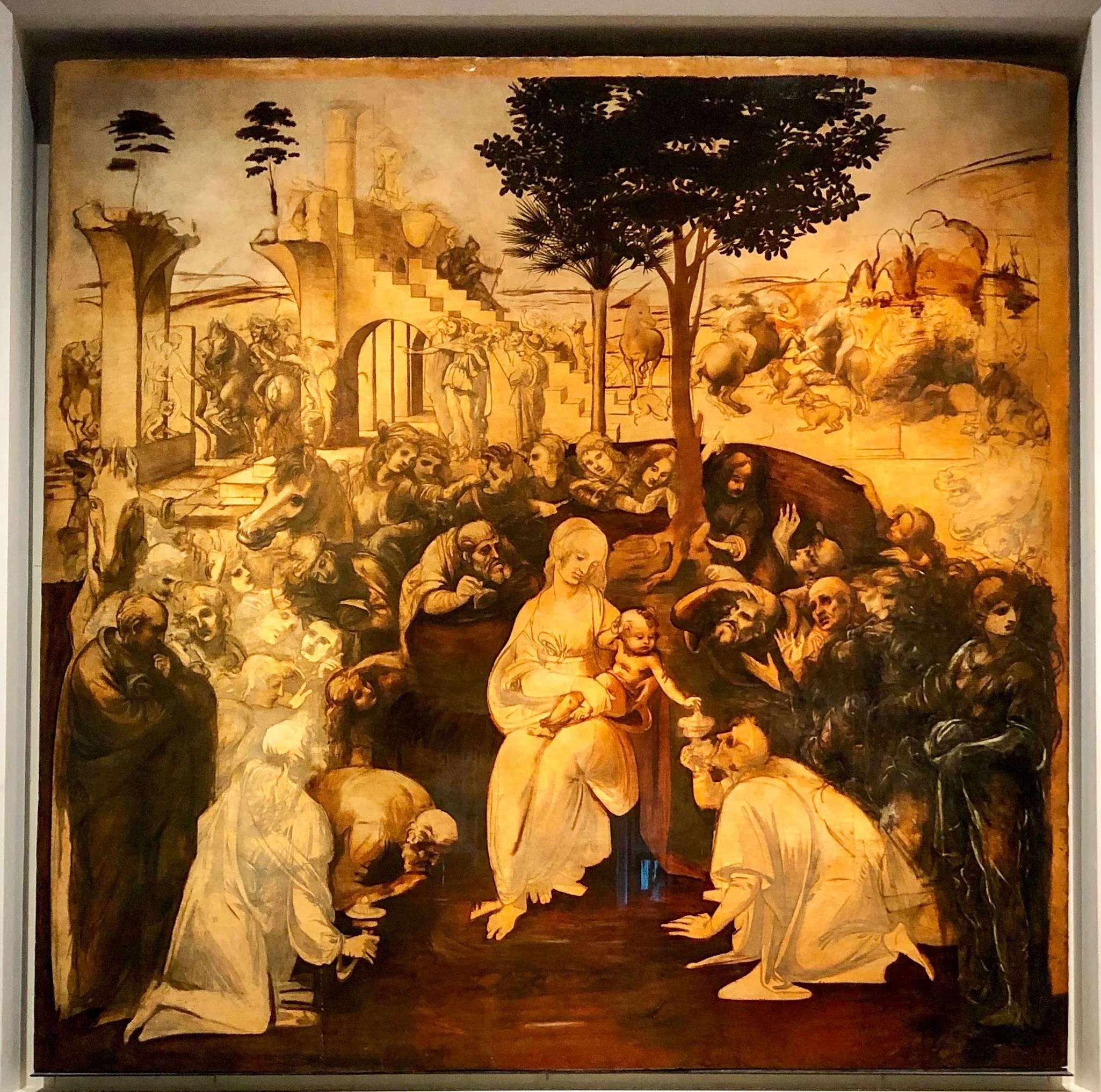 Adoration of the Magi by Leonardo da Vinci