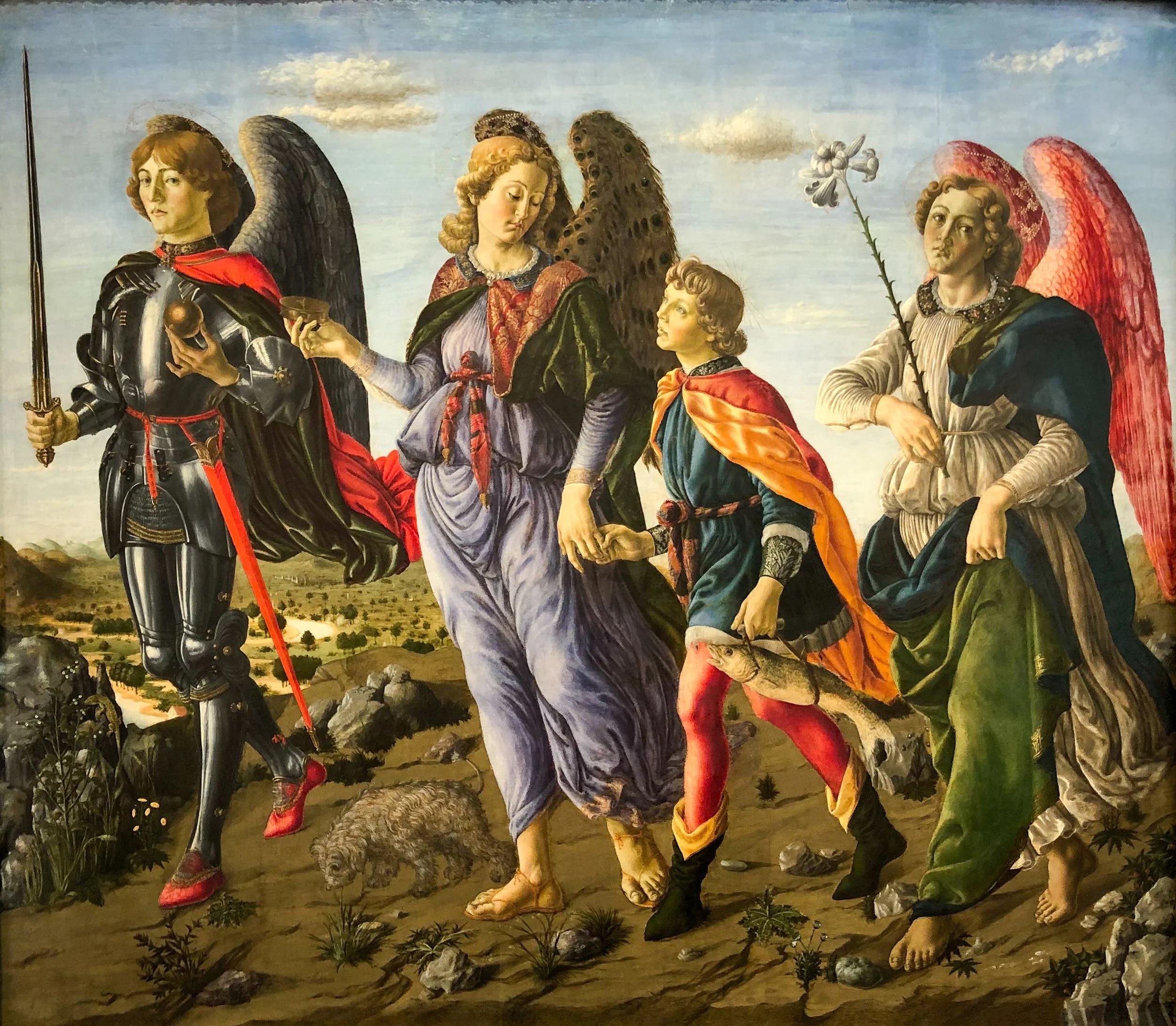Three Archangels and Tobias by Francesco Botticini 