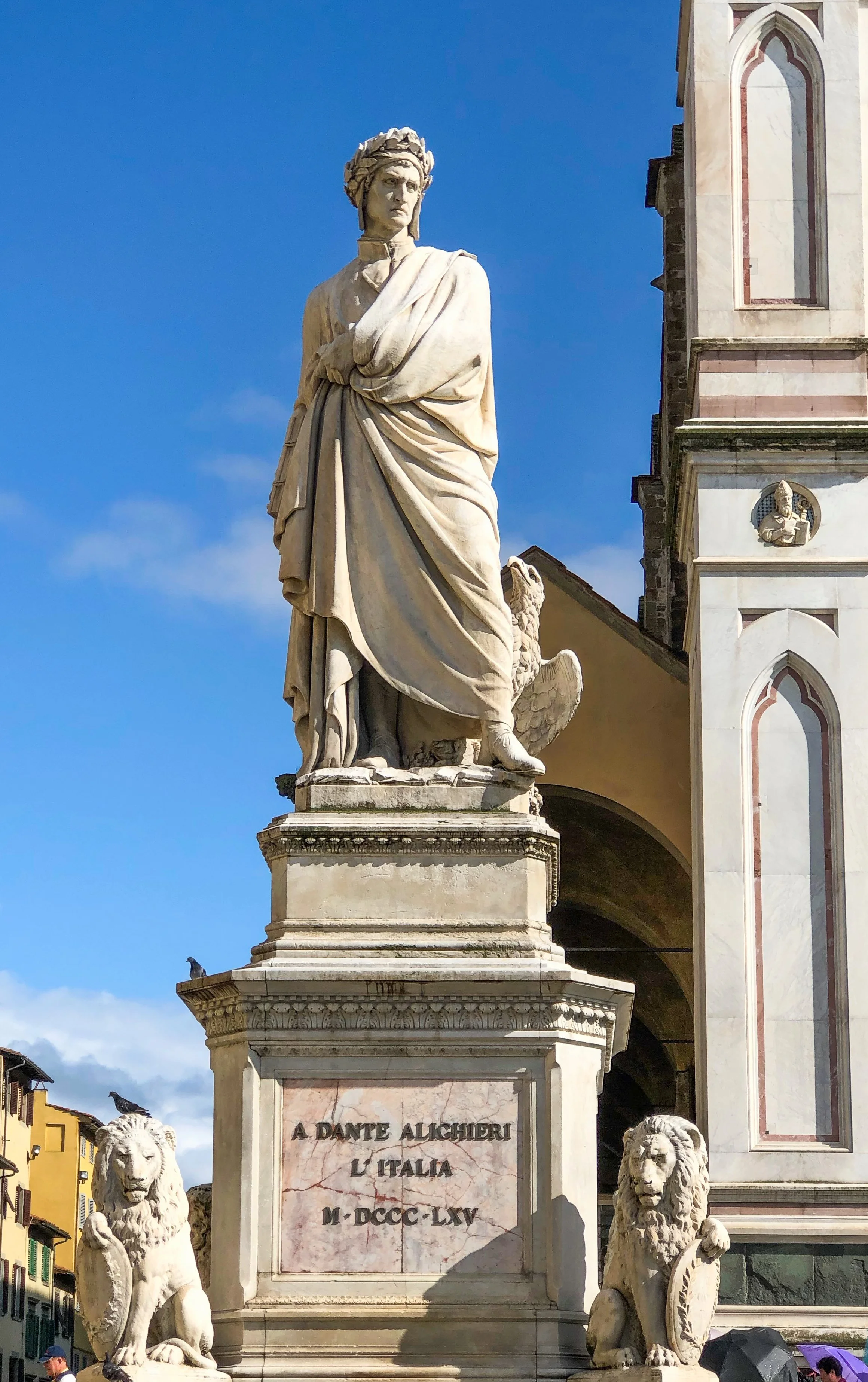 Monument to Dante Alighieri by Enrico Pazzi 