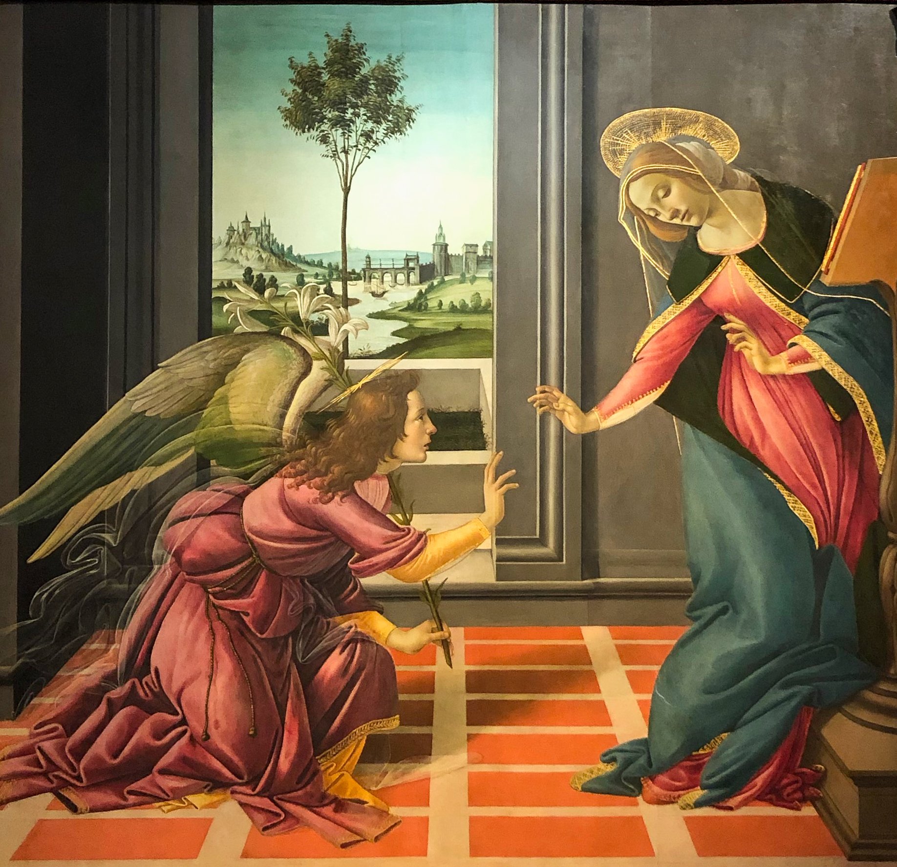 Annunciation by Sandro Botticelli 
