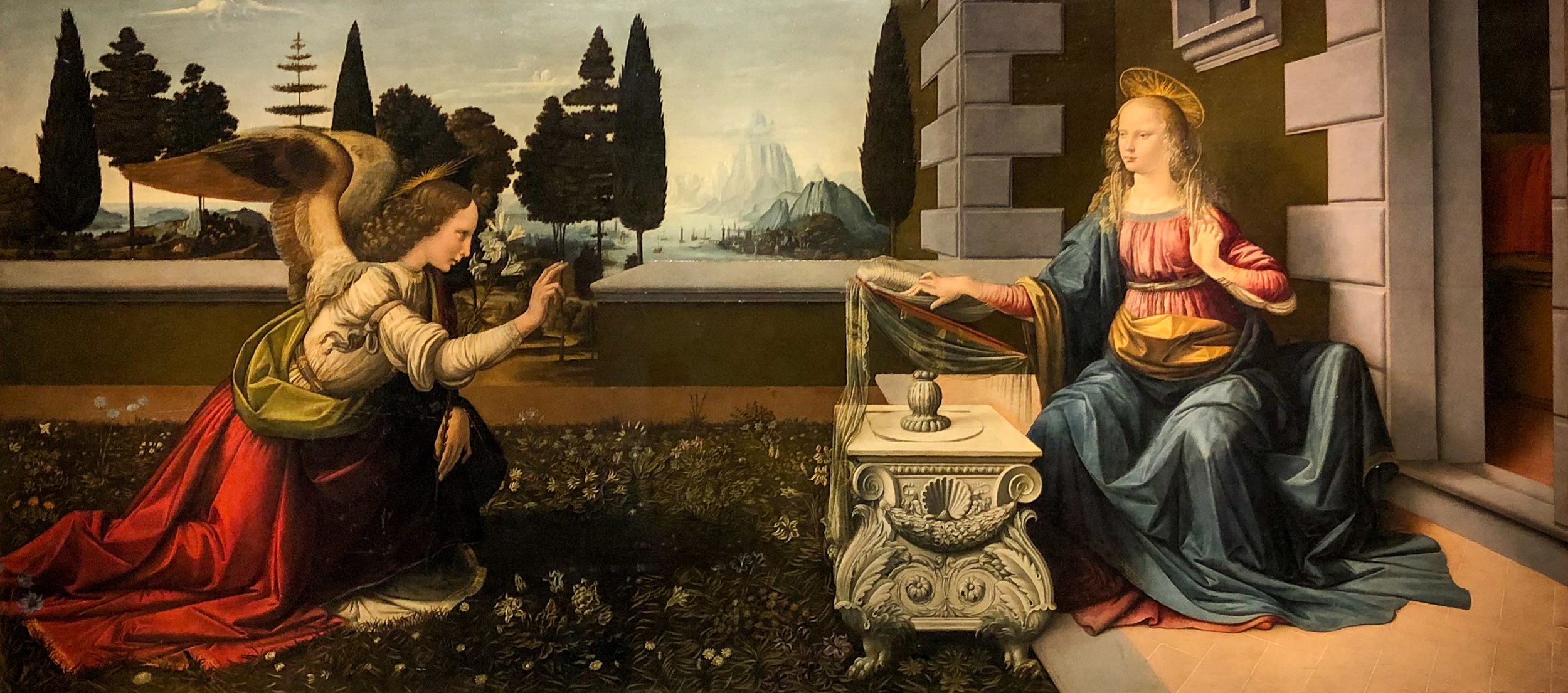 Annunciation by Leonardo da Vinci 
