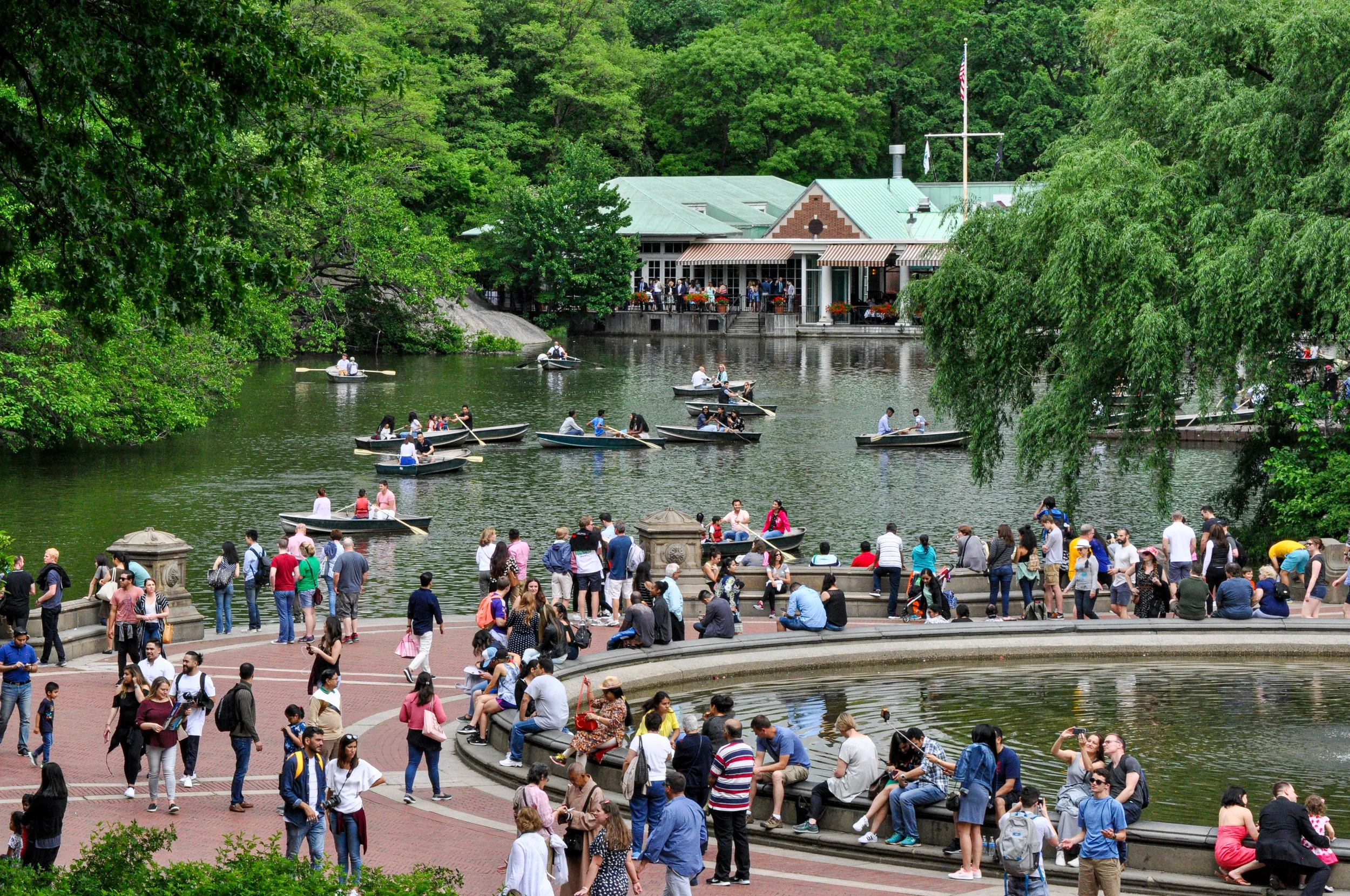  Bethesda Fountain and Loeb Boathouse.  