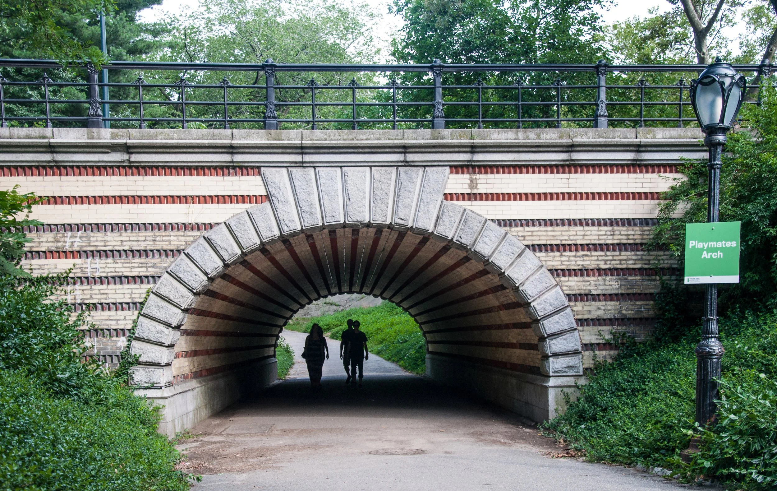 The Playmates Arch in Central Park.  