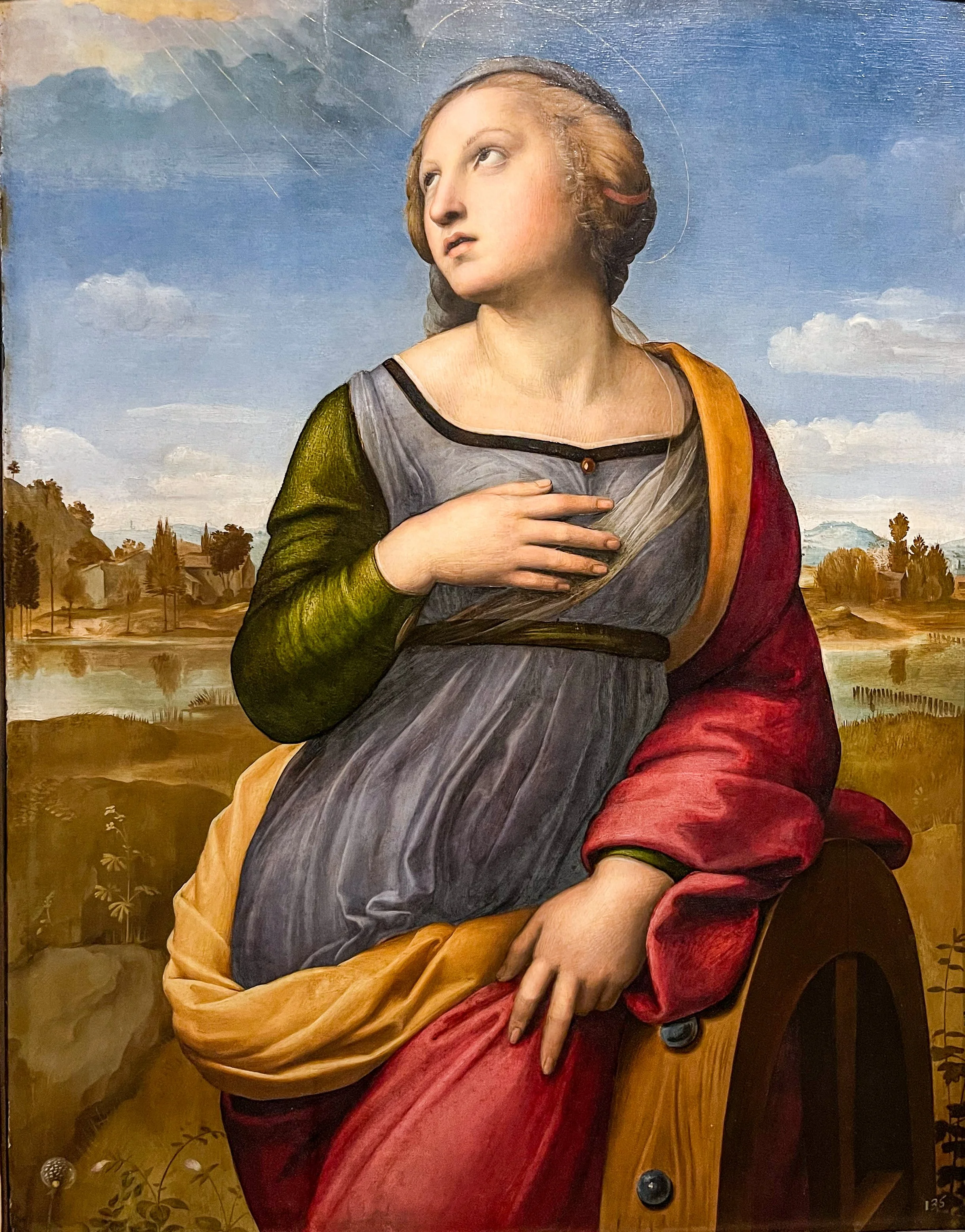  Saint Catherine by Raphael is at the National Gallery in London.  