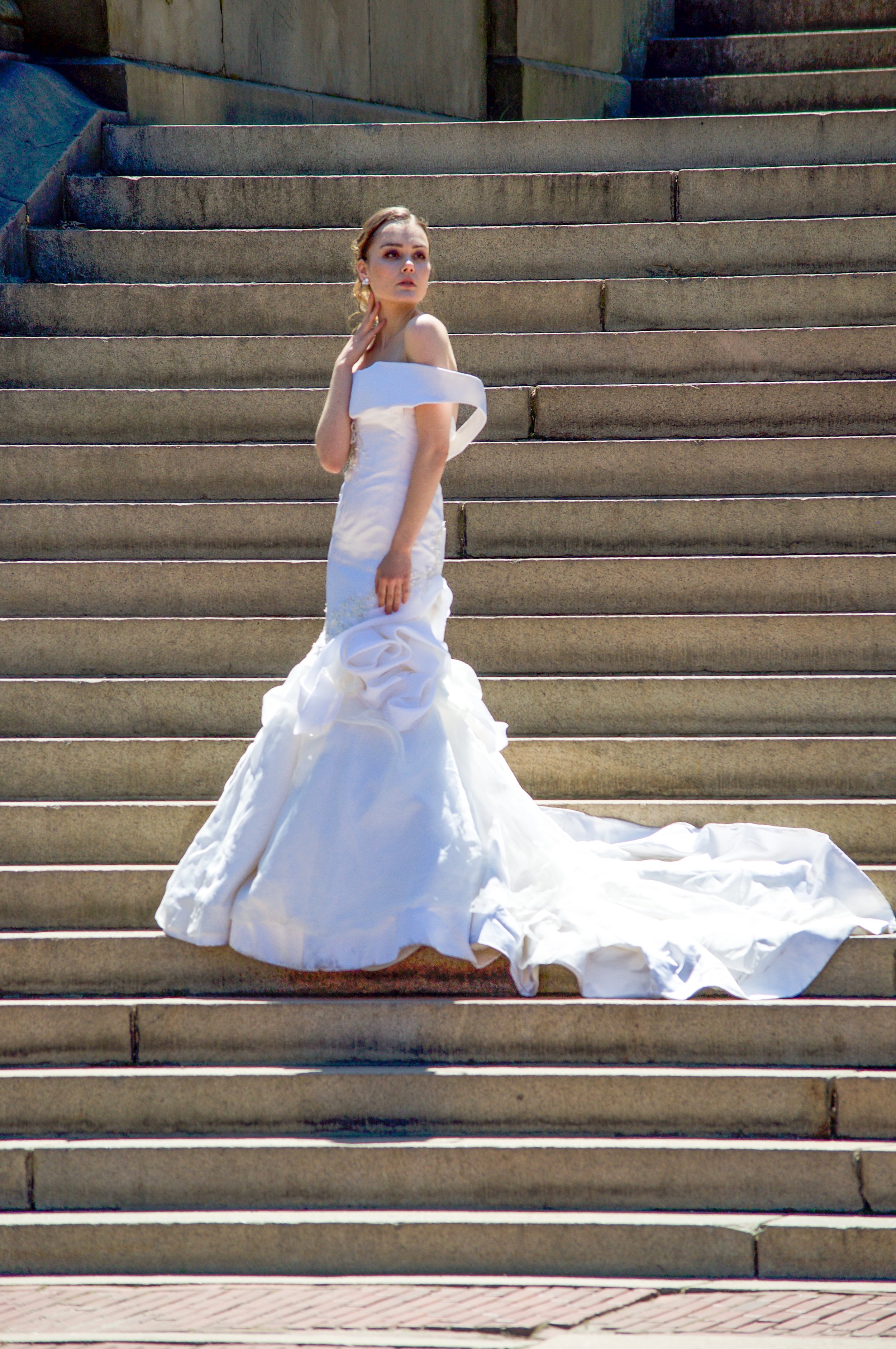 @ Bridal Model_Bethesda Terrace stairs..jpg