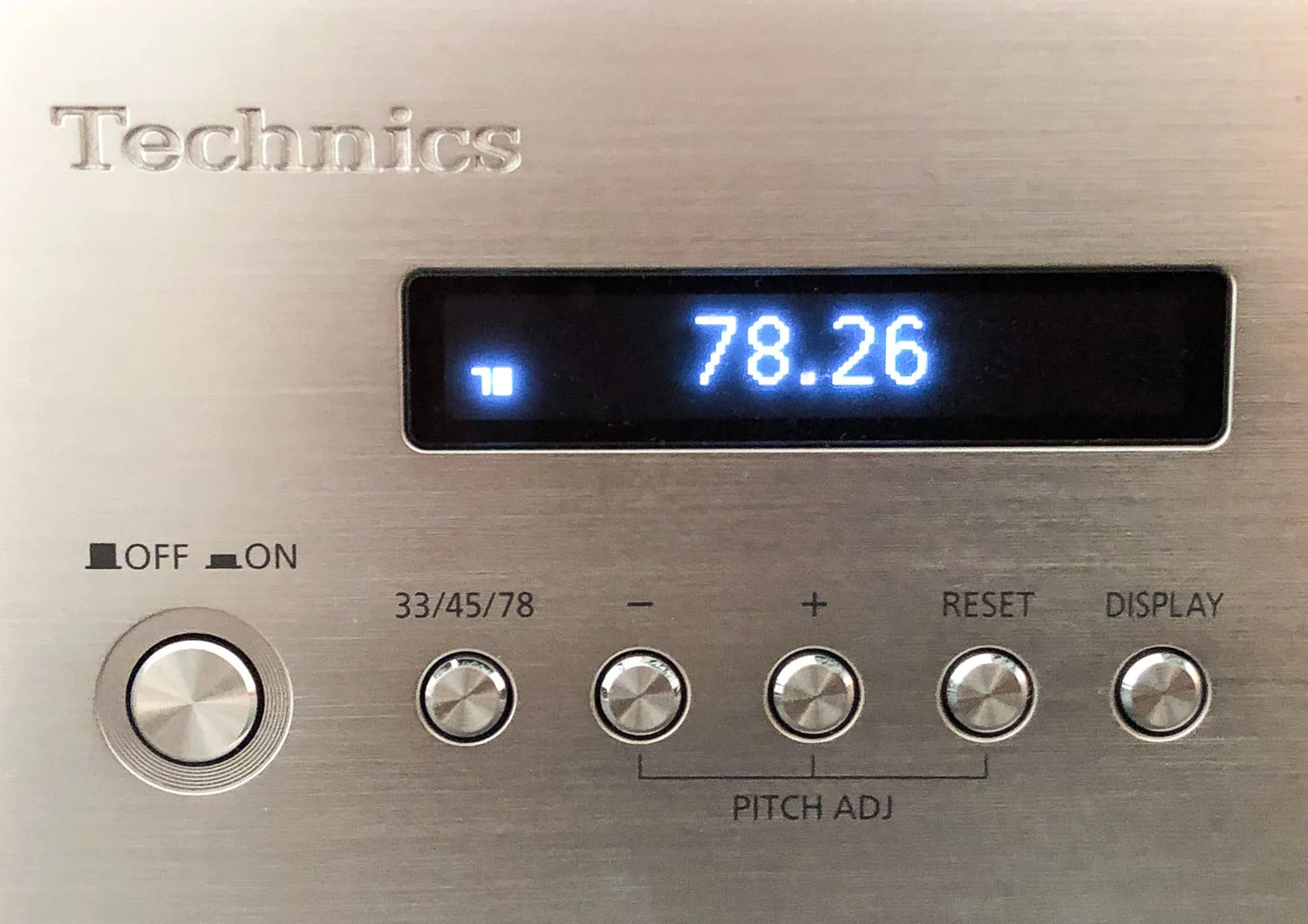 Technics SP-10R power supply controls