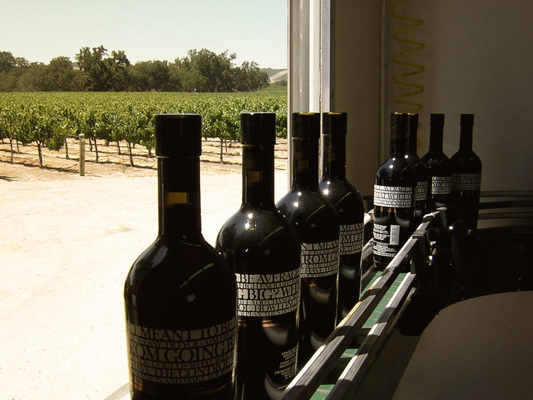 On the bottling line