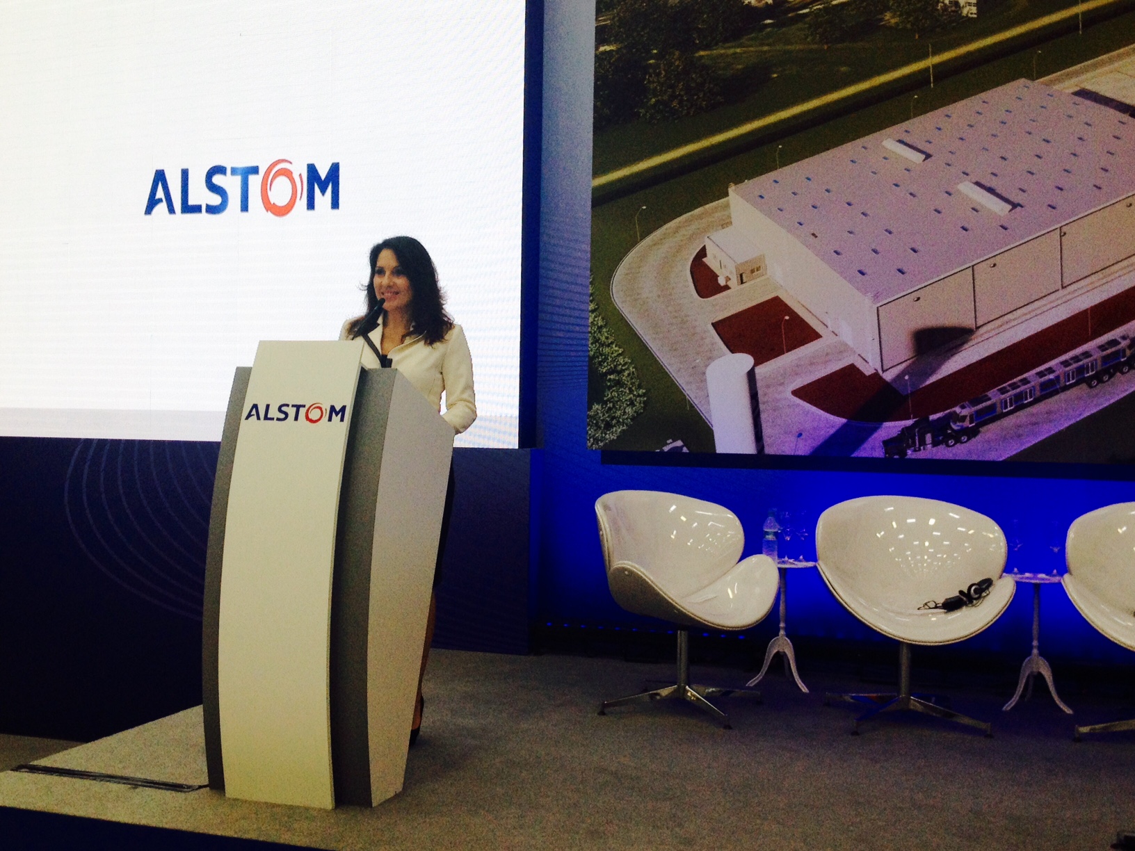 Alston - inauguração da Fabrica em Taubaté