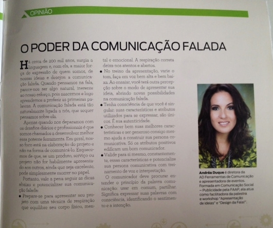  O poder da comunicação falada!