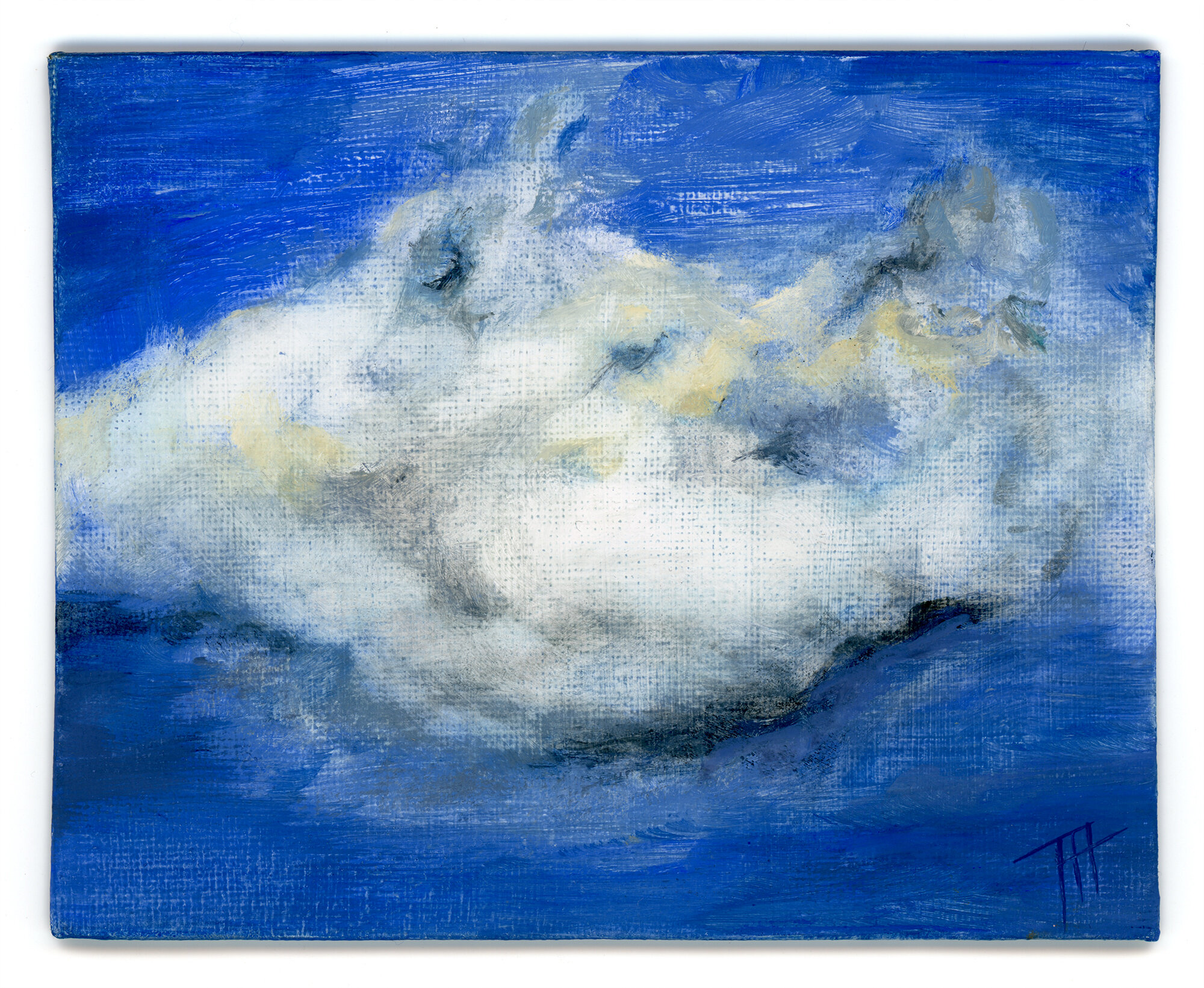  Day Cloud, 2020. 4.75 x 5.9 in. Oil on canvas board. 