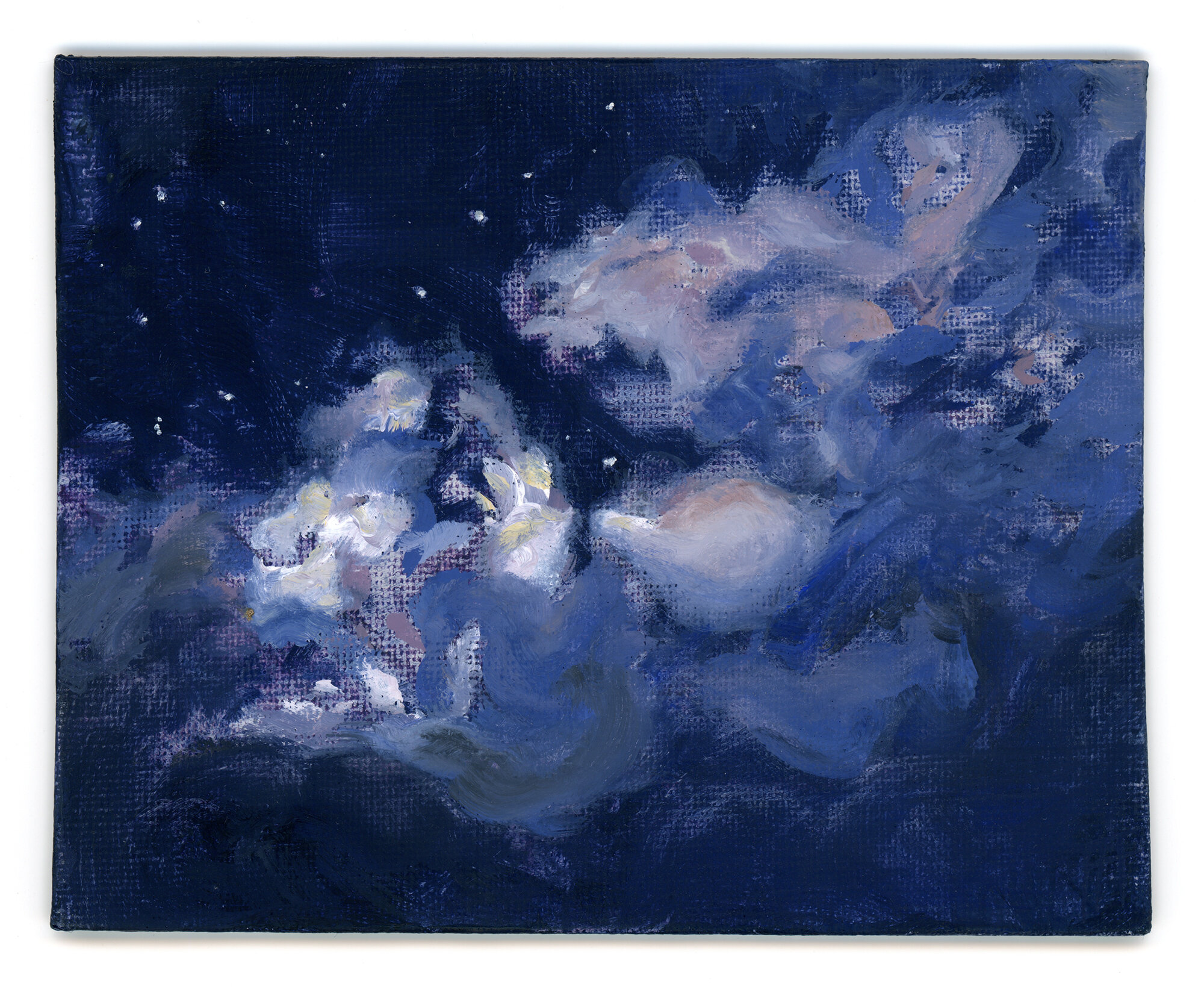  Nocturne Cloud, 2020. 4.75 x 5.9 in. Oil on canvas board. 