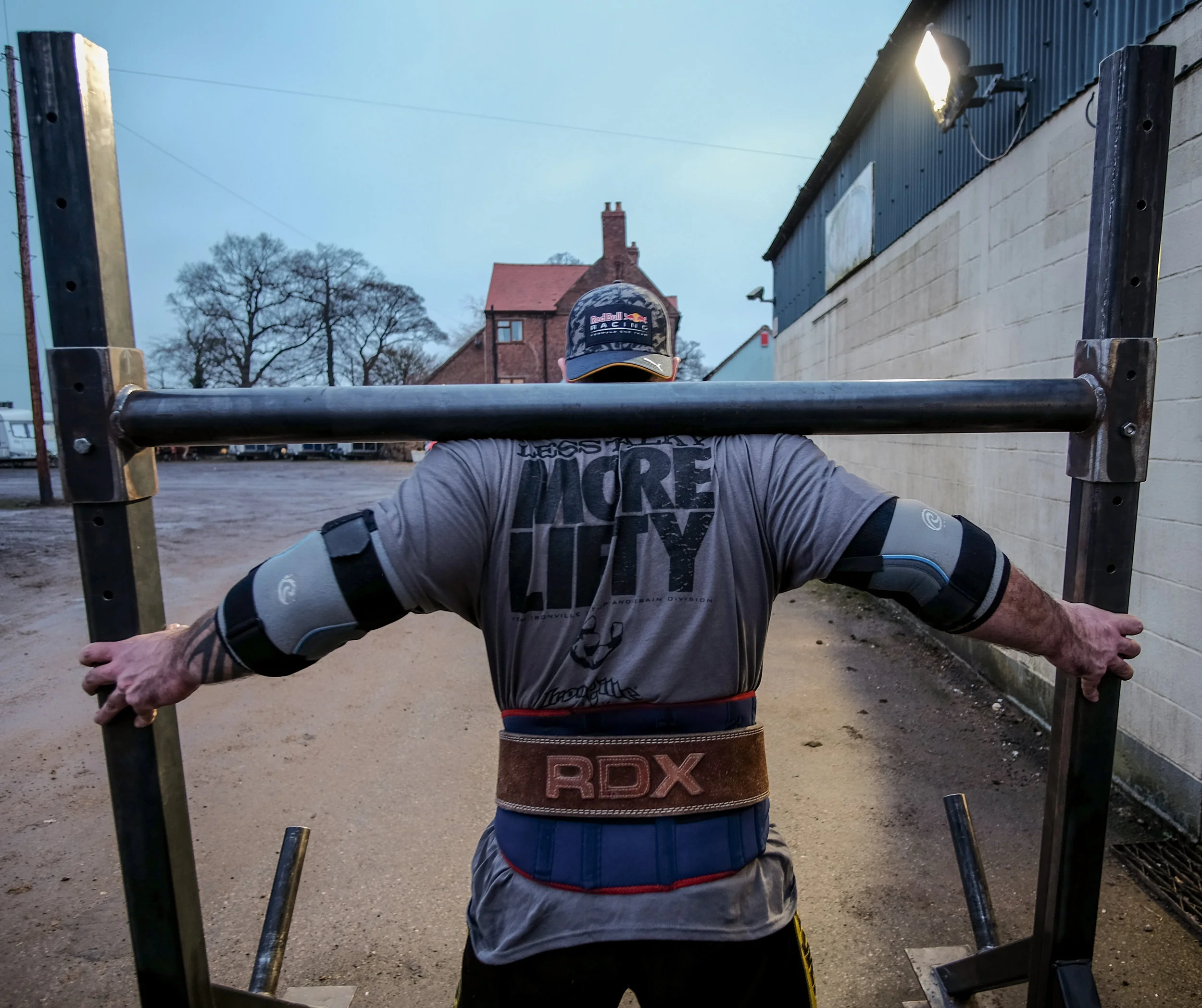  The yoke carry is another strongman event that needs to be trained rigorously.&nbsp; 