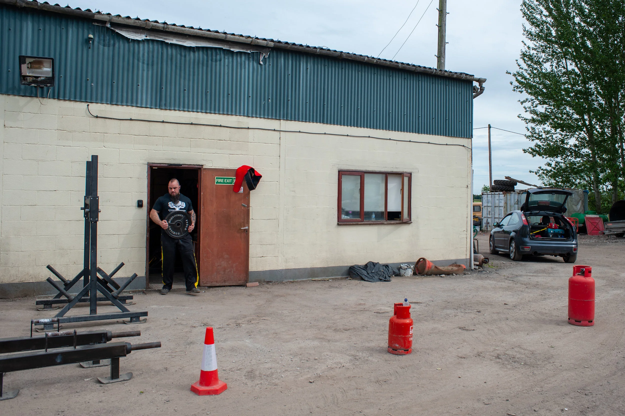  Outside the gym is used for events training. The equipment having to be carried outside each time. 