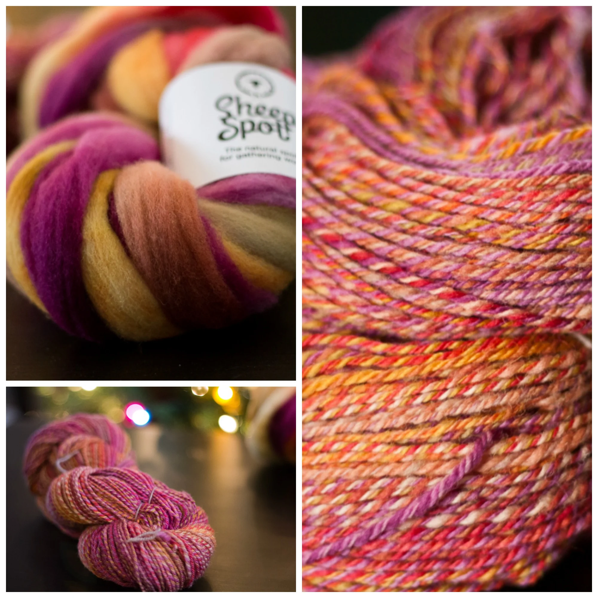 Second Installment: Montadale top, worsted spun