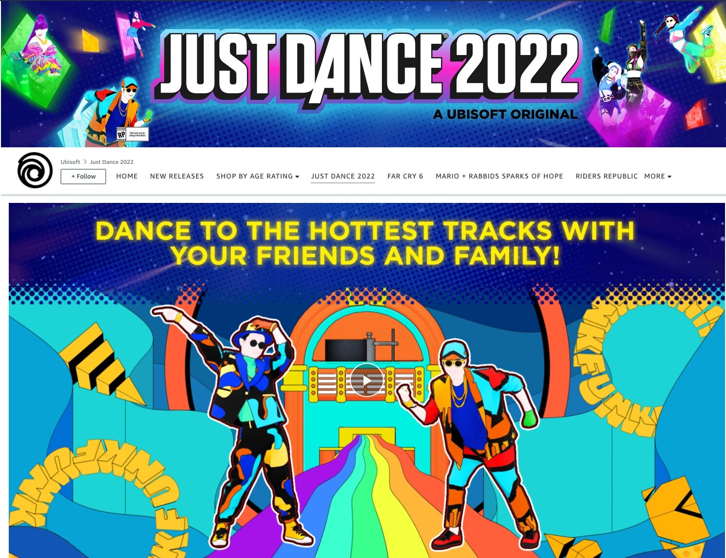 Amazon - Just Dance 2022 Storefront