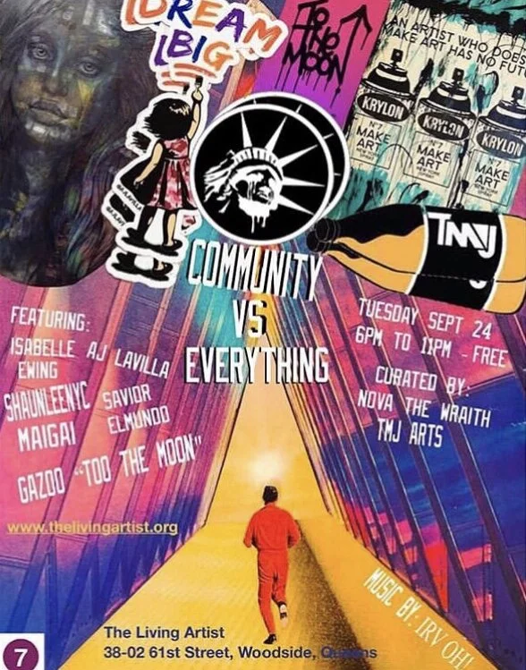QNS The Living Artist Gallery "Community Vs Everything"