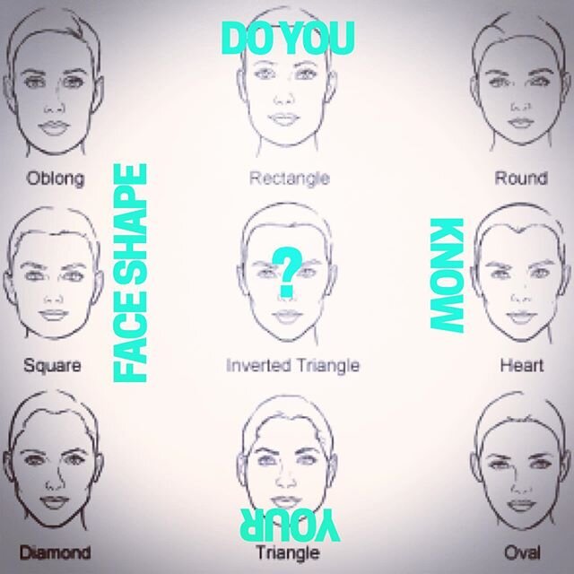 ✨Do you know your Face Shape? ✨

With hair salons about to reopen in many states...my clients can&rsquo;t wait to get their haircut and styled! ( me too 🙋&zwj;♀️)
.
.
And several of my clients are ready to make some big changes! So how do you know t